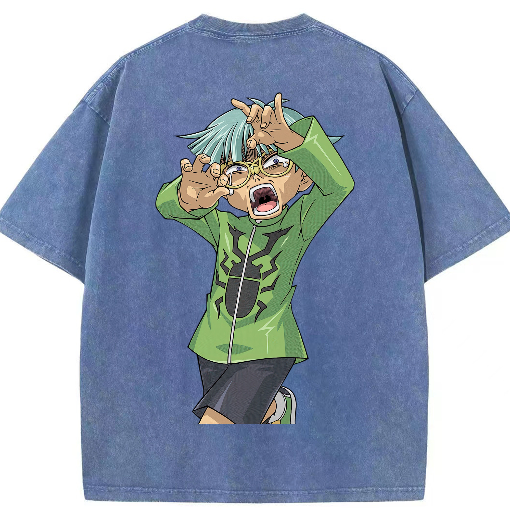 （画像用） 遊☆戯☆王 Yu-Gi-Oh! 綿100% ヴィンテージ風 半袖Tシャツ（背面プリント）