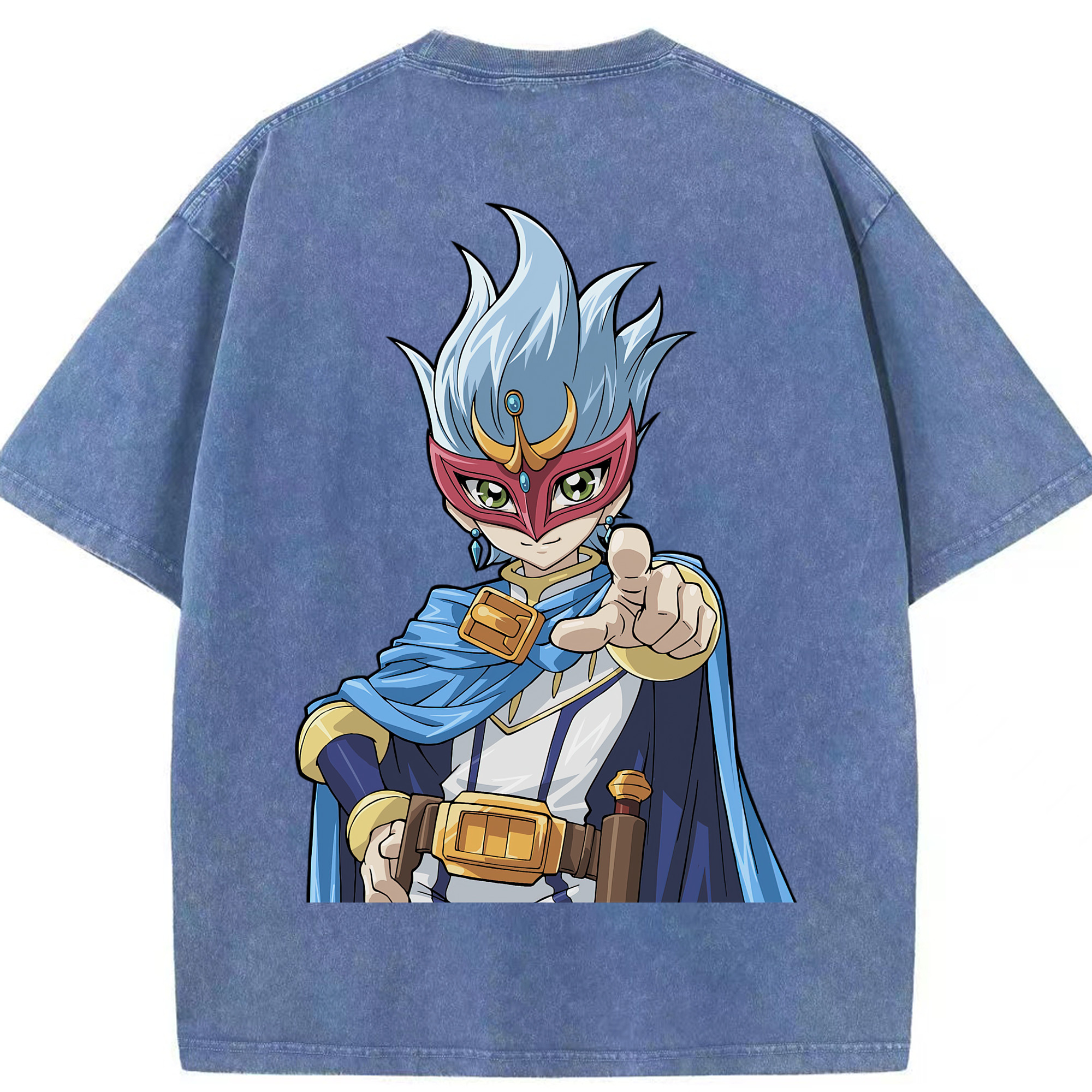 （画像用） 遊☆戯☆王 Yu-Gi-Oh! 綿100% ヴィンテージ風 半袖Tシャツ（背面プリント）