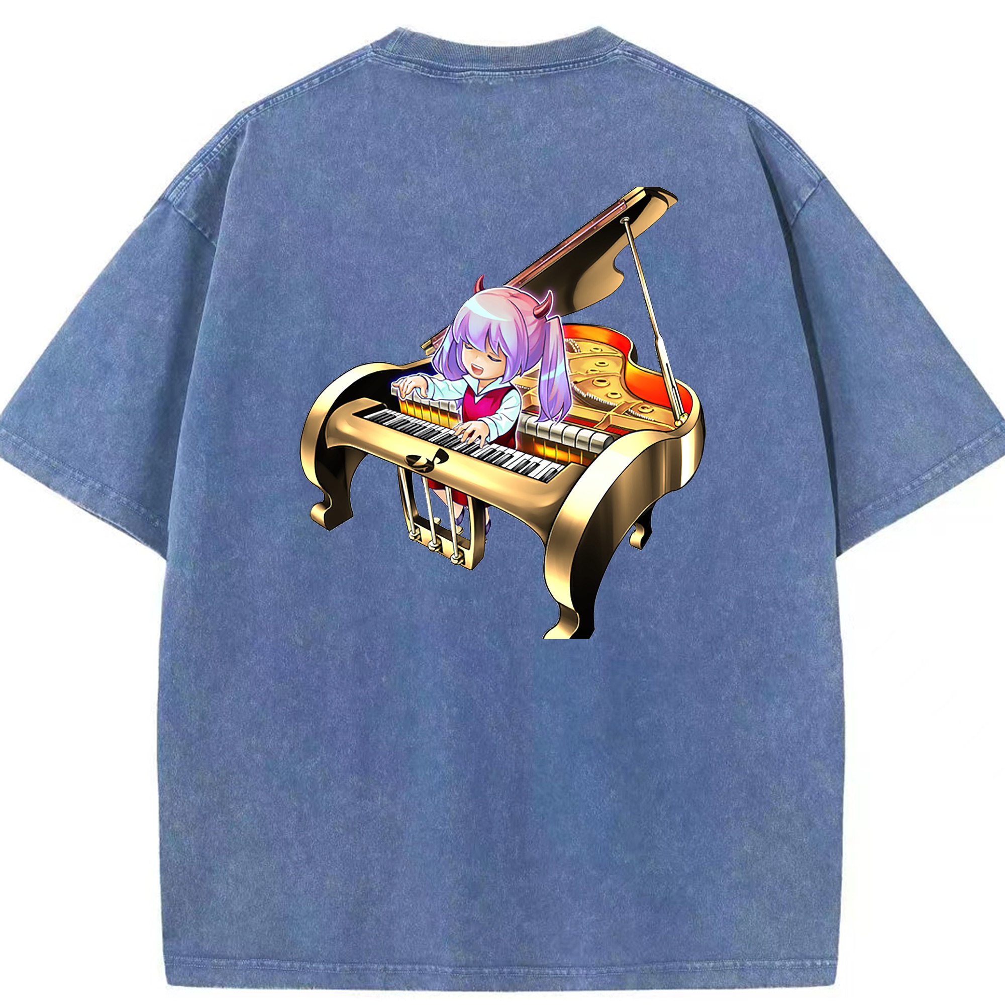 （画像用） 遊☆戯☆王 Yu-Gi-Oh! 綿100% ヴィンテージ風 半袖Tシャツ（背面プリント）