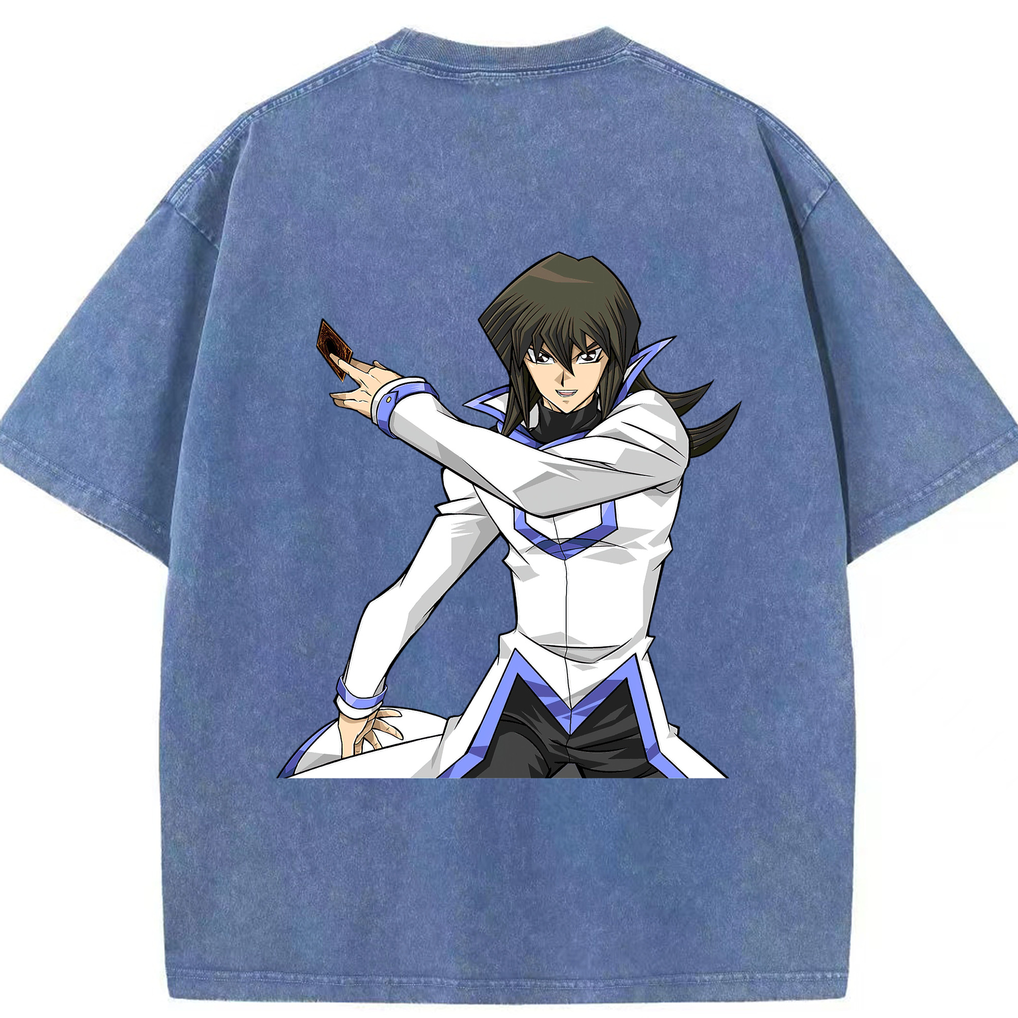 （画像用） 遊☆戯☆王 Yu-Gi-Oh! 綿100% ヴィンテージ風 半袖Tシャツ（背面プリント）