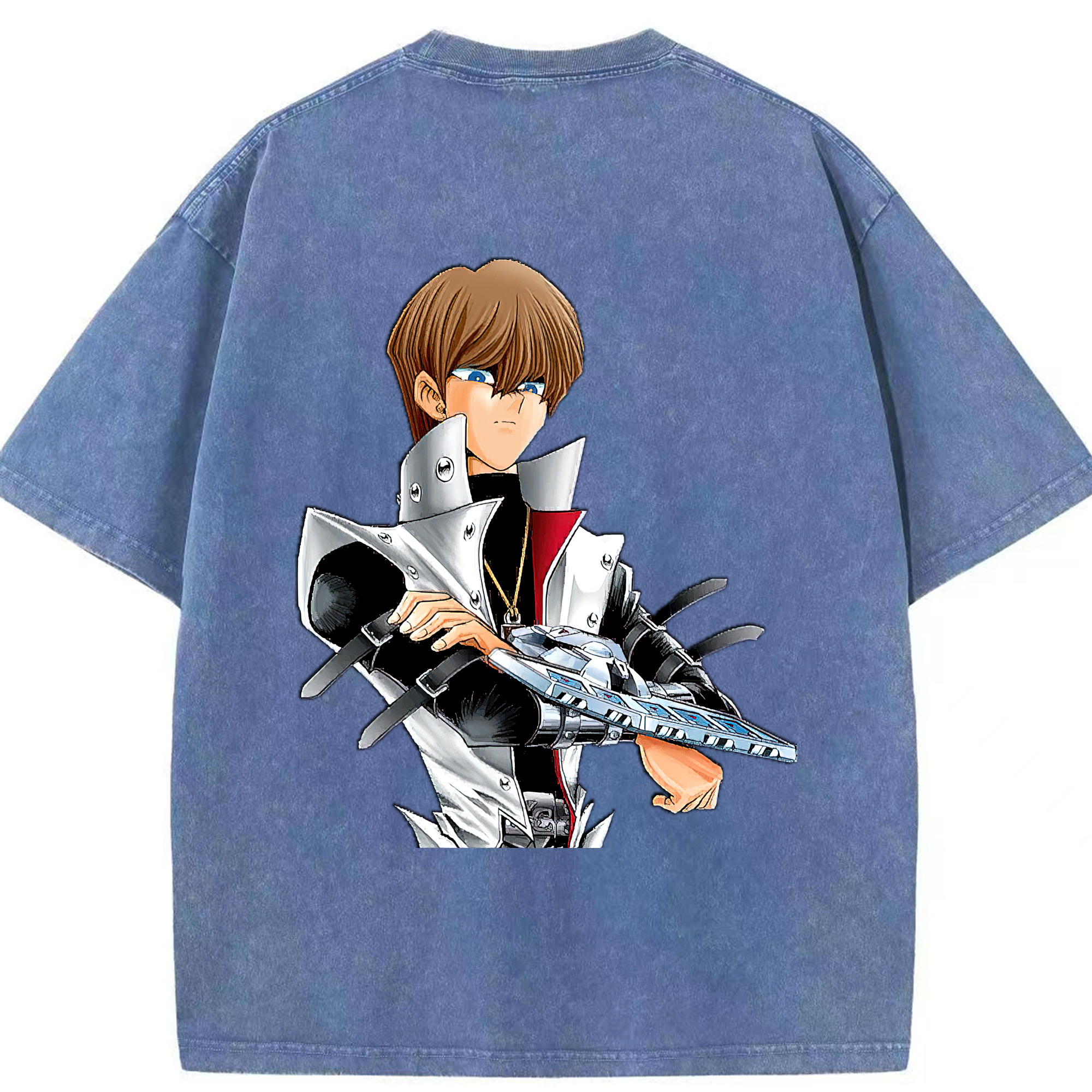（画像用） 遊☆戯☆王 Yu-Gi-Oh! 綿100% ヴィンテージ風 半袖Tシャツ（背面プリント）