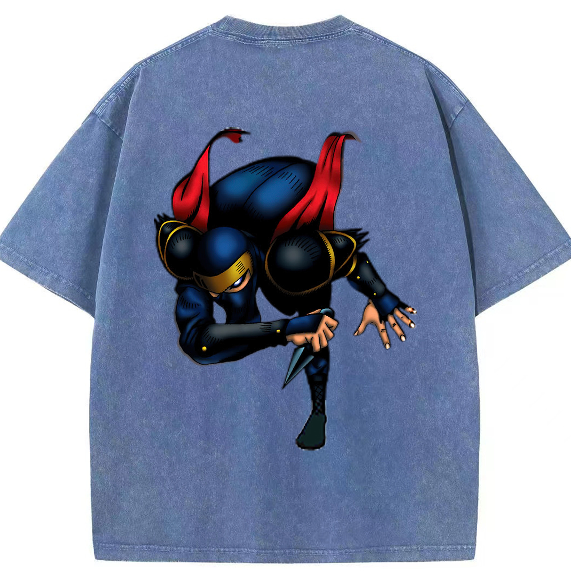（画像用） 遊☆戯☆王 Yu-Gi-Oh! 綿100% ヴィンテージ風 半袖Tシャツ（背面プリント）