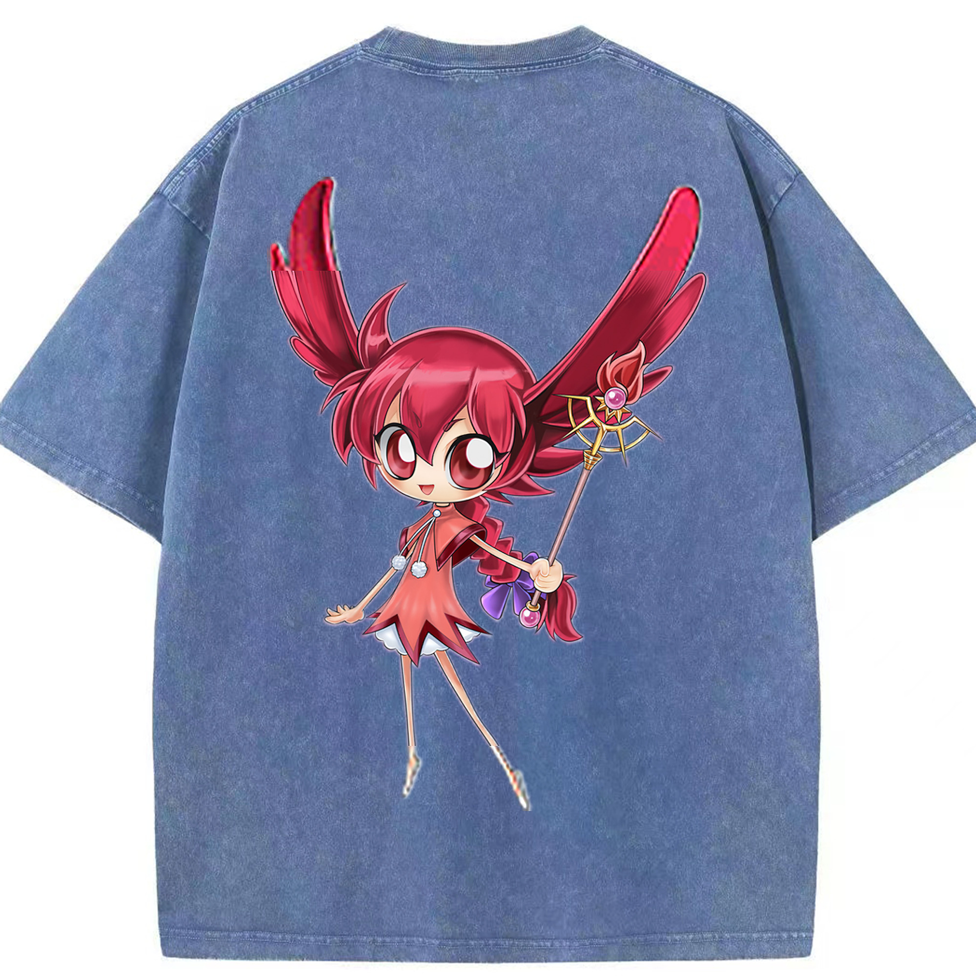 （画像用） 遊☆戯☆王 Yu-Gi-Oh! 綿100% ヴィンテージ風 半袖Tシャツ（背面プリント）