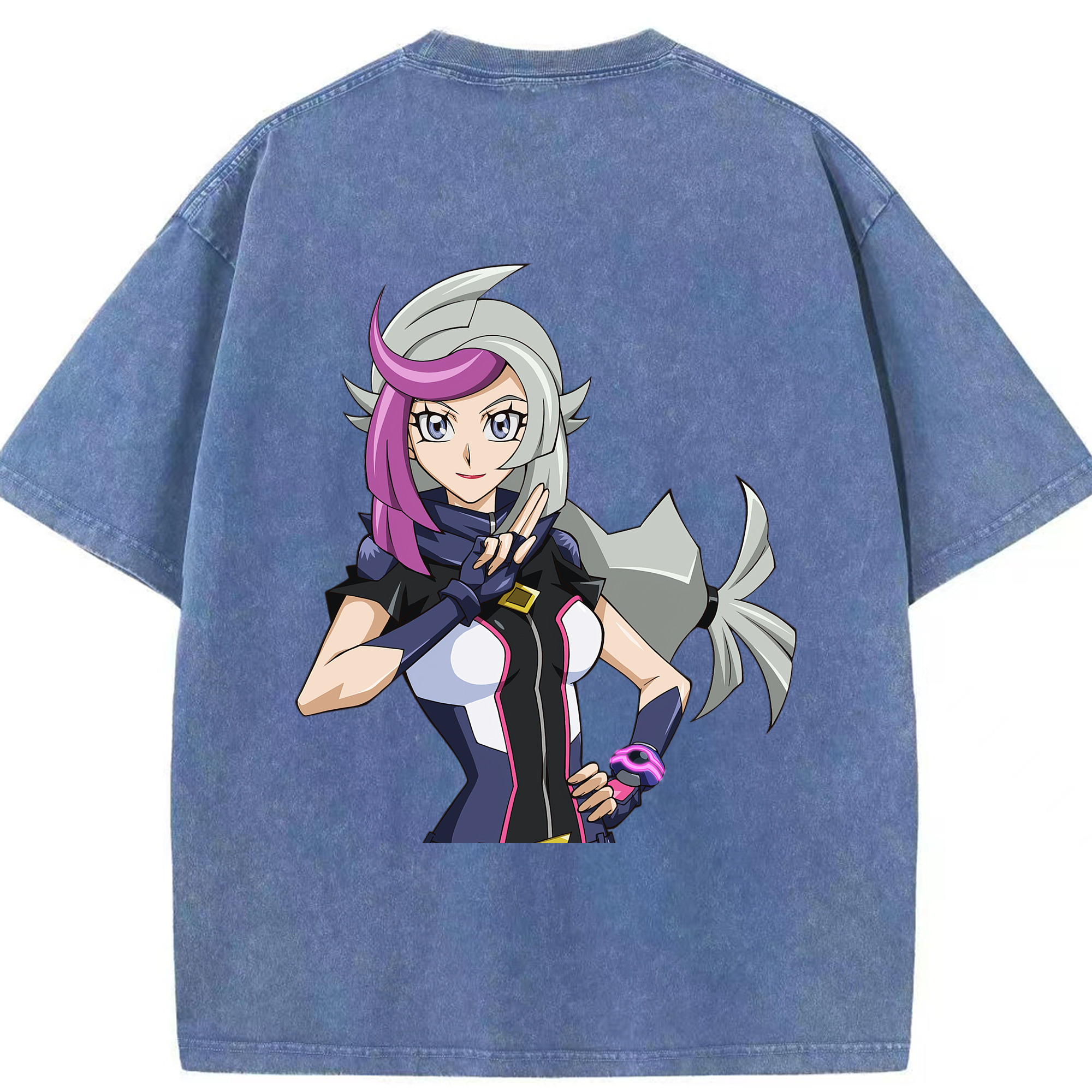 （画像用） 遊☆戯☆王 Yu-Gi-Oh! 綿100% ヴィンテージ風 半袖Tシャツ（背面プリント）