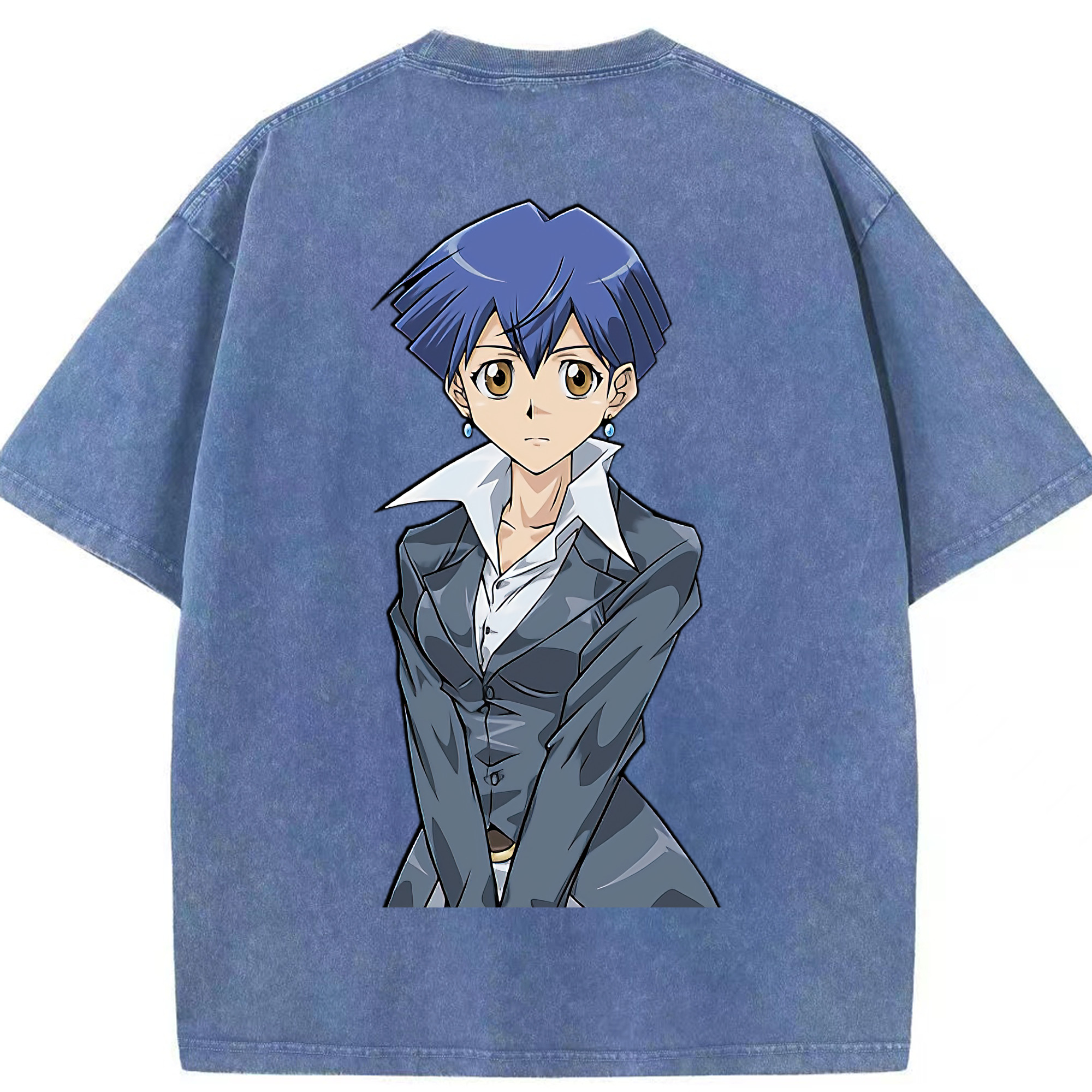 （画像用） 遊☆戯☆王 Yu-Gi-Oh! 綿100% ヴィンテージ風 半袖Tシャツ（背面プリント）