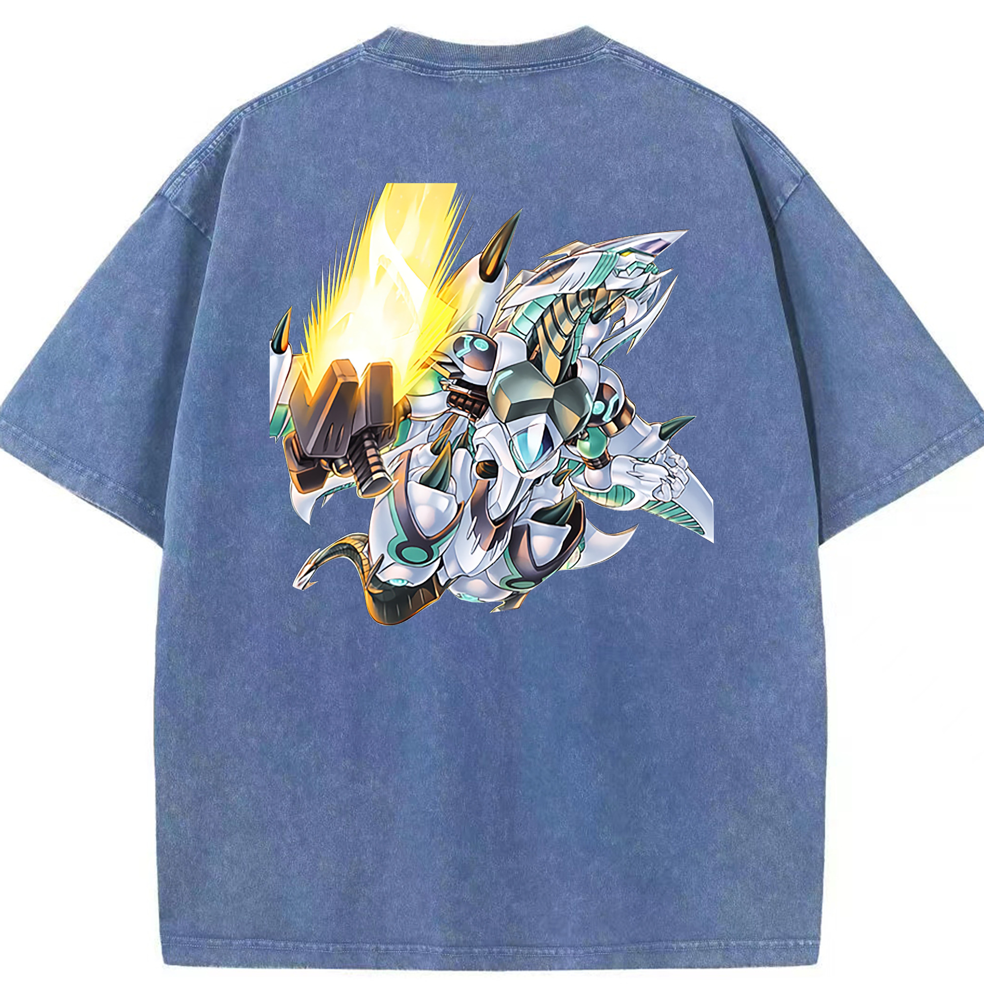 （画像用） 遊☆戯☆王 Yu-Gi-Oh! 綿100% ヴィンテージ風 半袖Tシャツ（背面プリント）