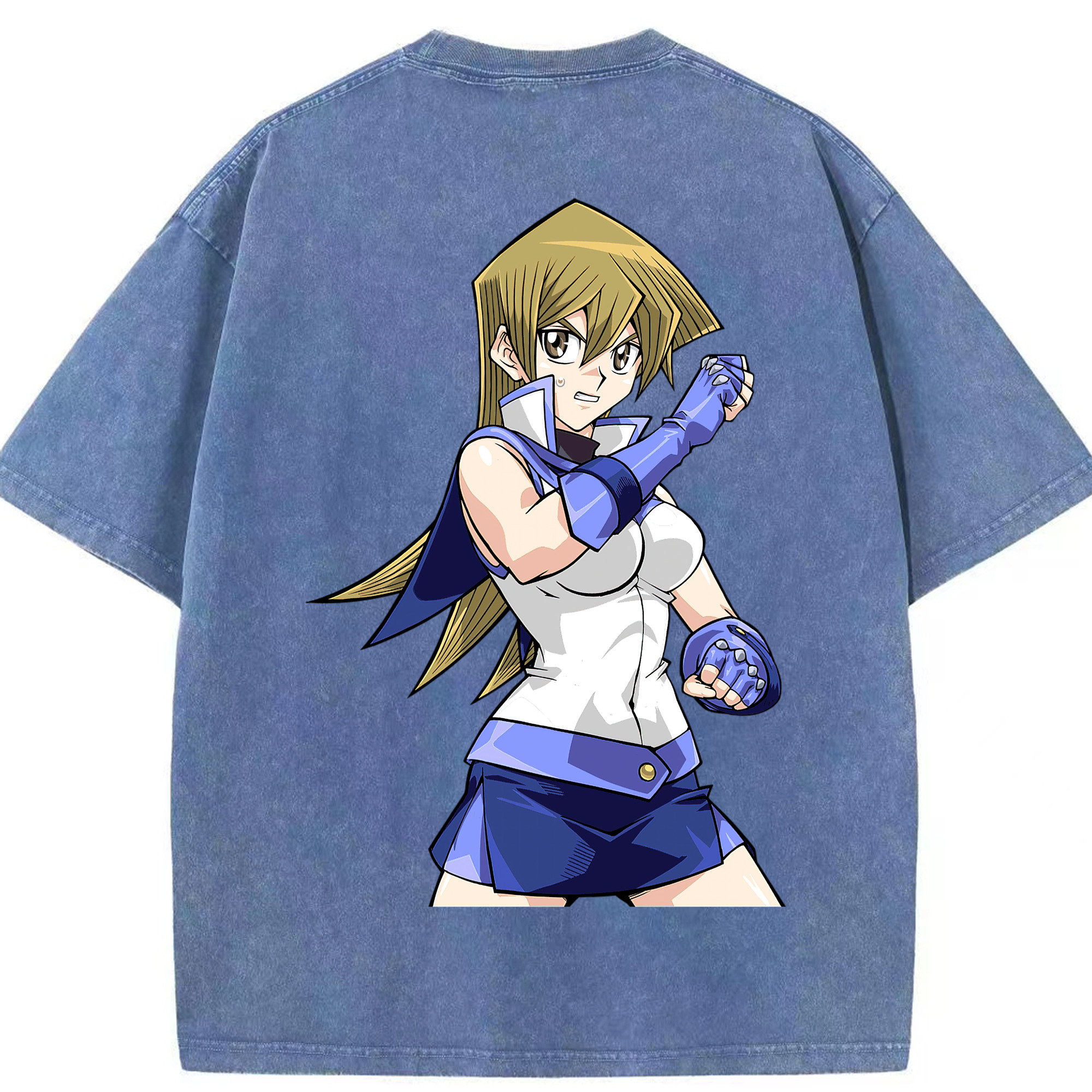 （画像用） 遊☆戯☆王 Yu-Gi-Oh! 綿100% ヴィンテージ風 半袖Tシャツ（背面プリント）