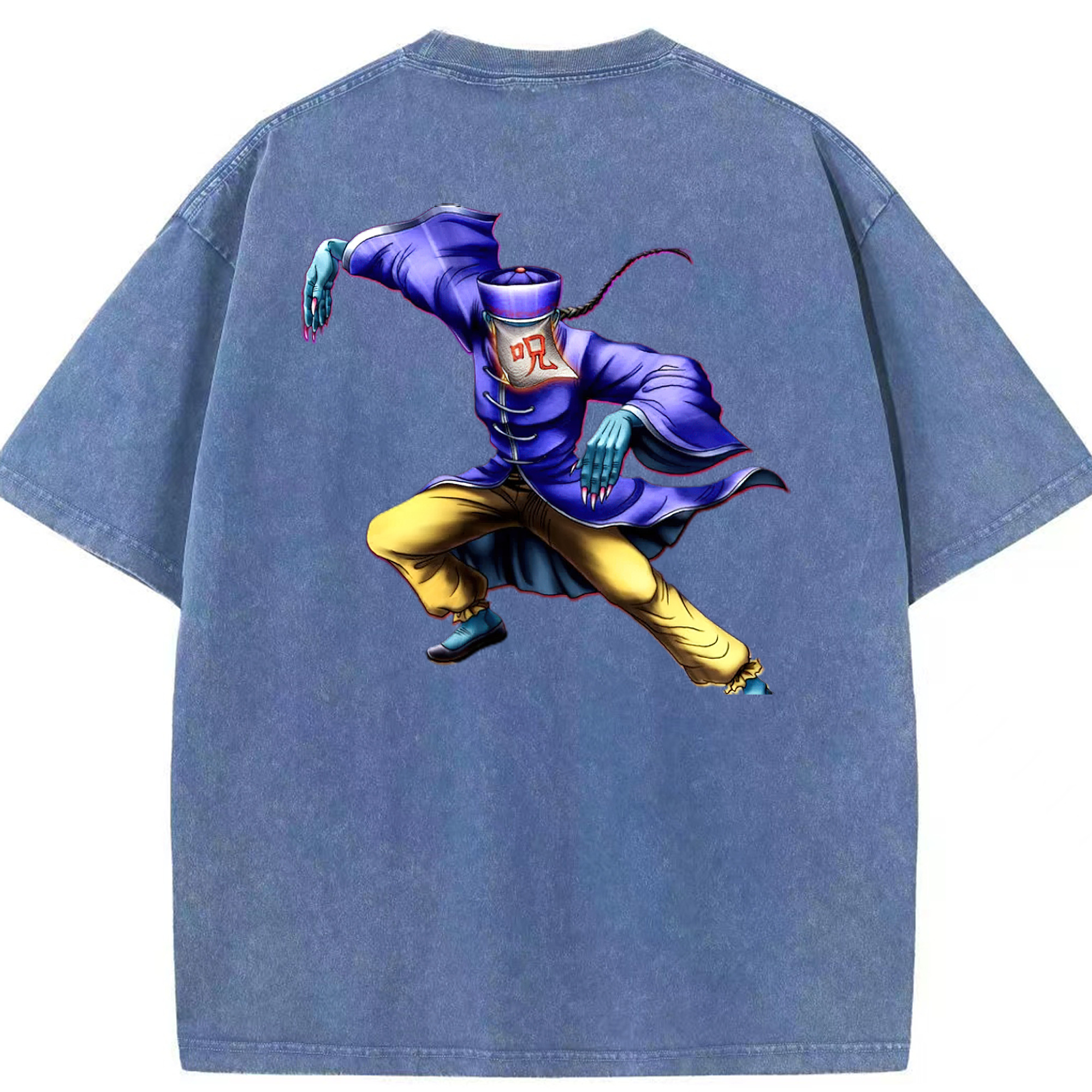 （画像用） 遊☆戯☆王 Yu-Gi-Oh! 綿100% ヴィンテージ風 半袖Tシャツ（背面プリント）