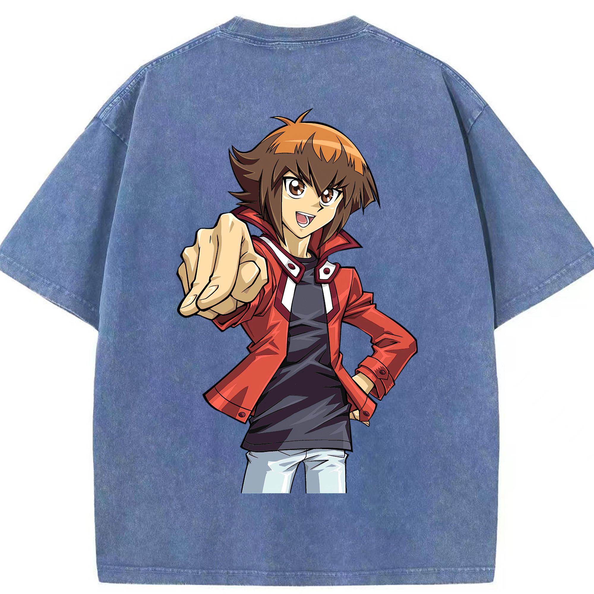 （画像用） 遊☆戯☆王 Yu-Gi-Oh! 綿100% ヴィンテージ風 半袖Tシャツ（背面プリント）