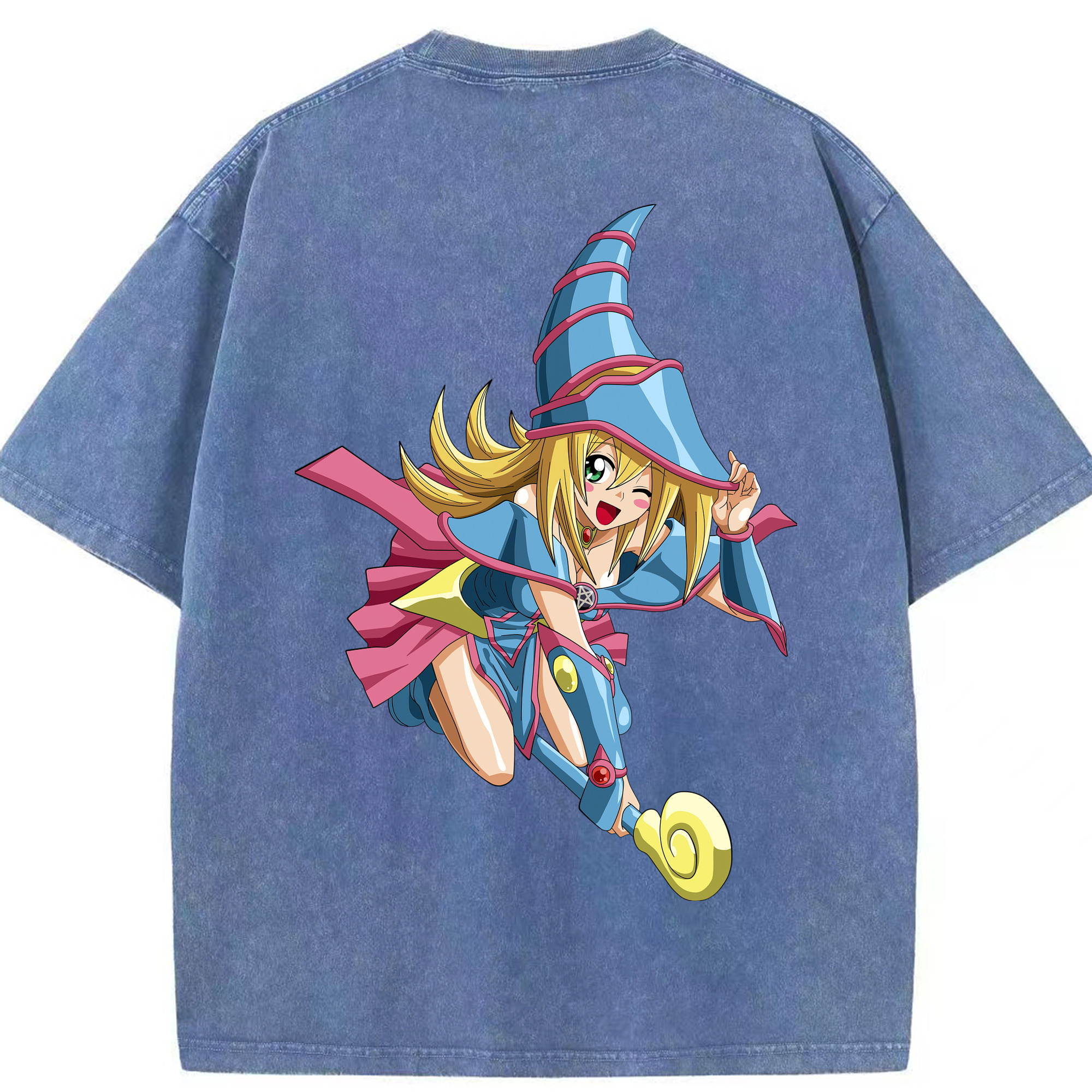 （画像用） 遊☆戯☆王 Yu-Gi-Oh! 綿100% ヴィンテージ風 半袖Tシャツ（背面プリント）