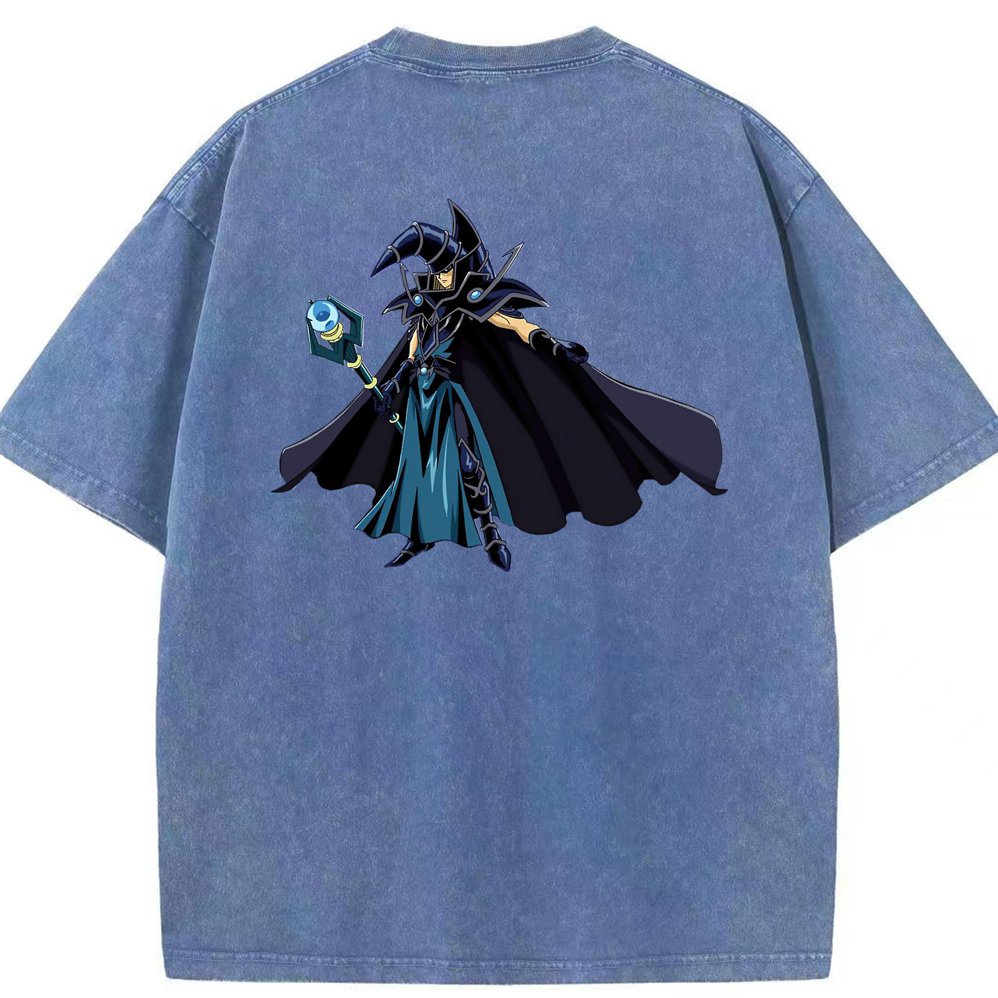 （画像用） 遊☆戯☆王 Yu-Gi-Oh! 綿100% ヴィンテージ風 半袖Tシャツ（背面プリント）