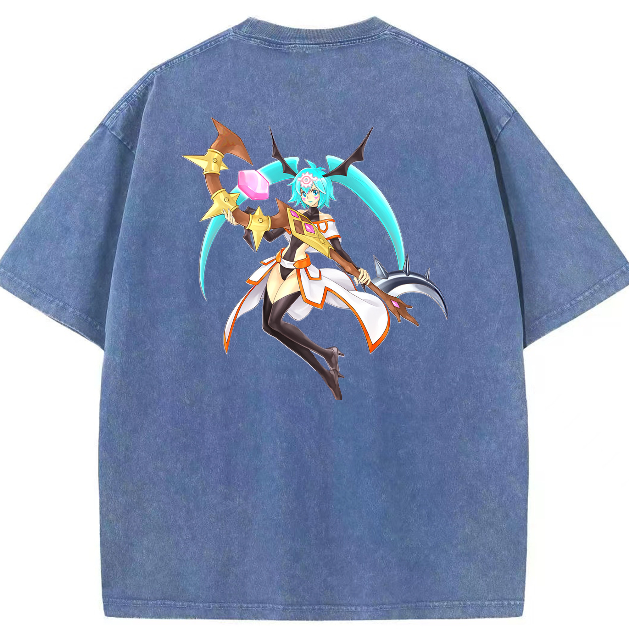 （画像用） 遊☆戯☆王 Yu-Gi-Oh! 綿100% ヴィンテージ風 半袖Tシャツ（背面プリント）