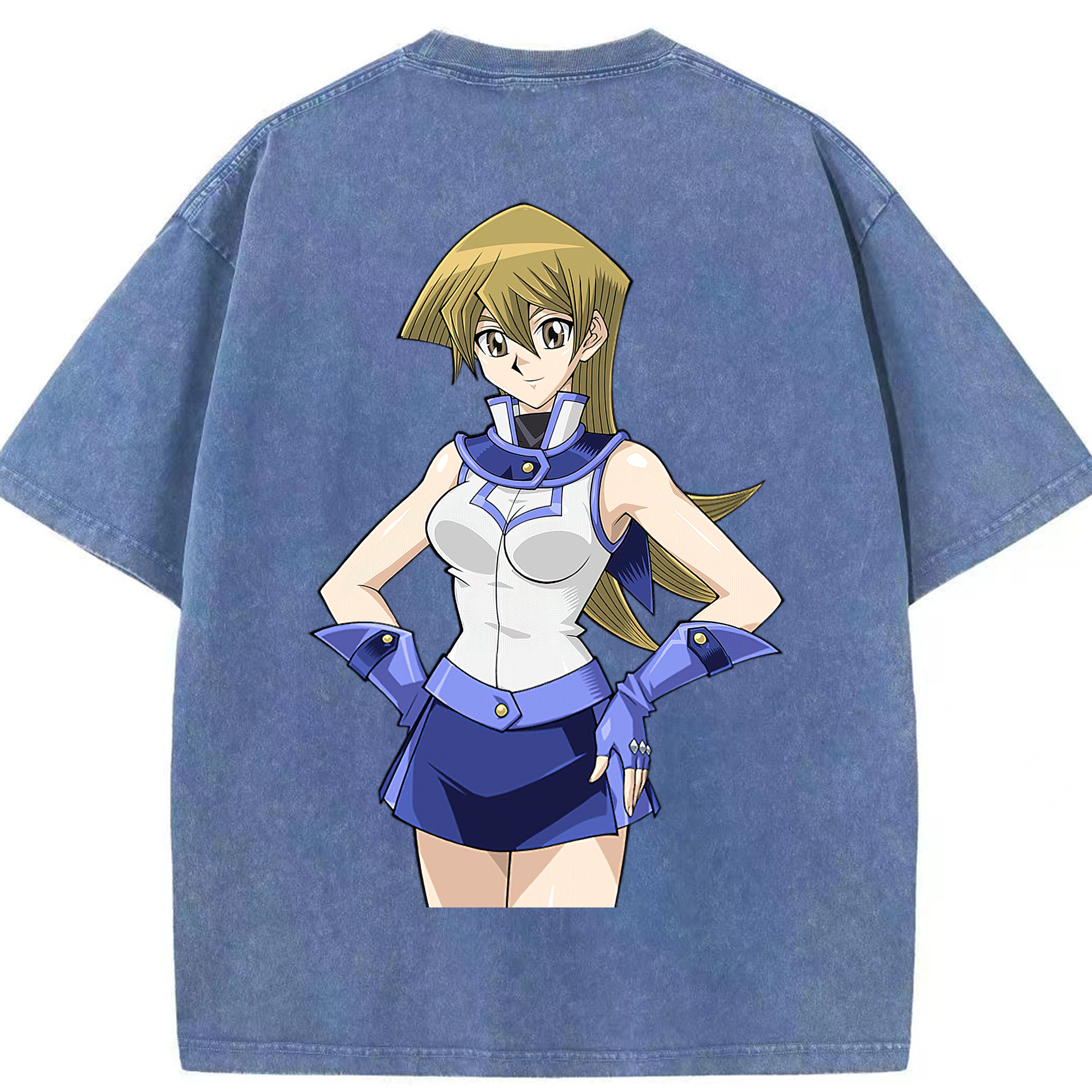 （画像用） 遊☆戯☆王 Yu-Gi-Oh! 綿100% ヴィンテージ風 半袖Tシャツ（背面プリント）