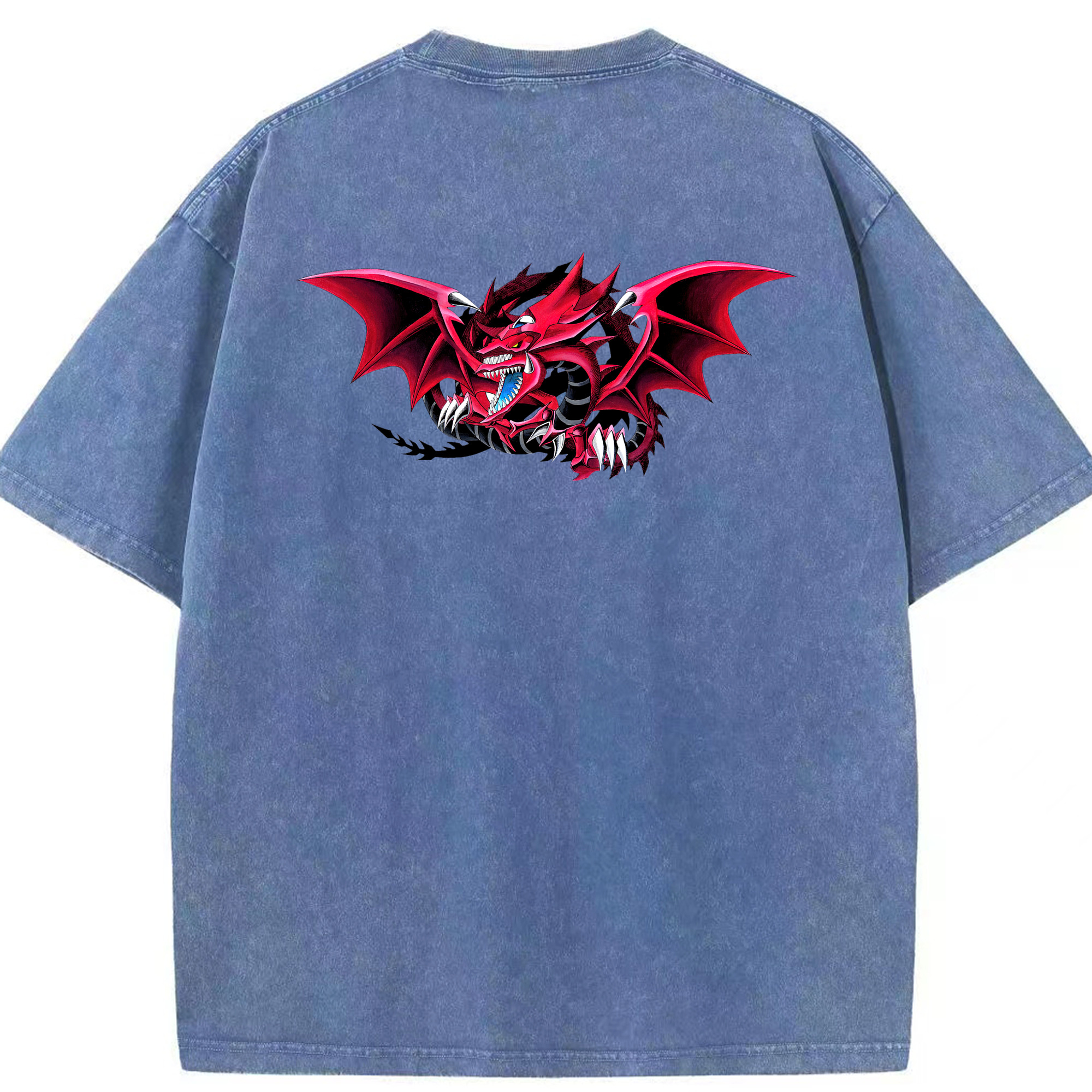 （画像用） 遊☆戯☆王 Yu-Gi-Oh! 綿100% ヴィンテージ風 半袖Tシャツ（背面プリント）