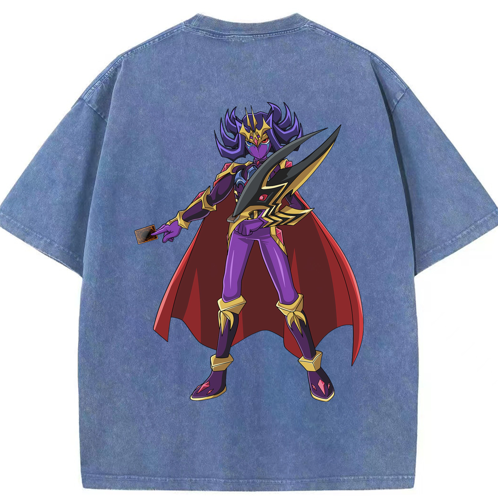 （画像用） 遊☆戯☆王 Yu-Gi-Oh! 綿100% ヴィンテージ風 半袖Tシャツ（背面プリント）