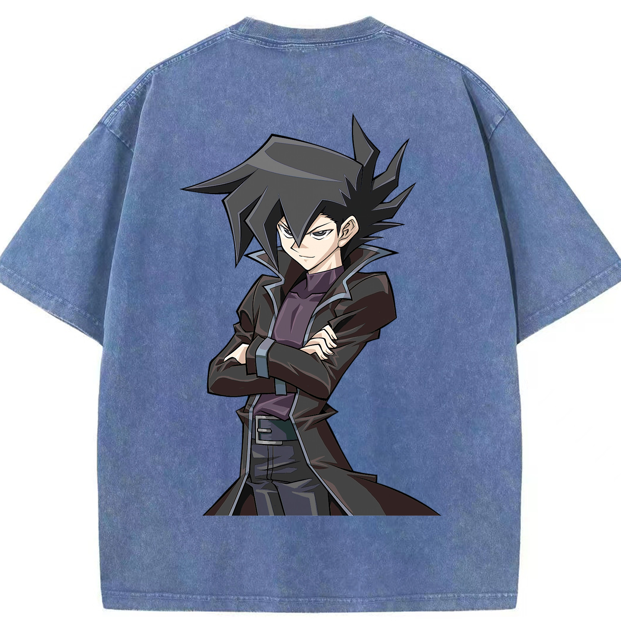 （画像用） 遊☆戯☆王 Yu-Gi-Oh! 綿100% ヴィンテージ風 半袖Tシャツ（背面プリント）
