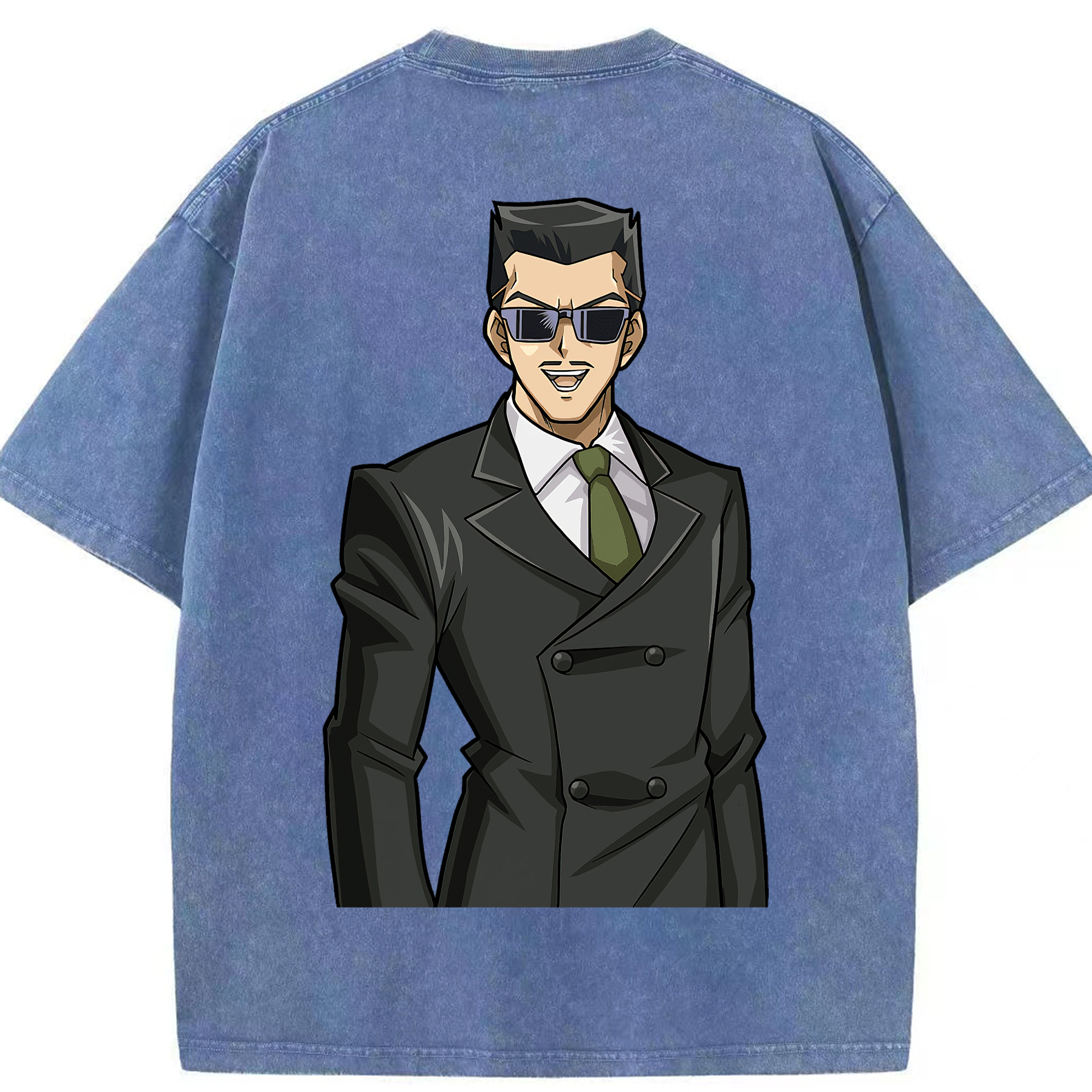 （画像用） 遊☆戯☆王 Yu-Gi-Oh! 綿100% ヴィンテージ風 半袖Tシャツ（背面プリント）