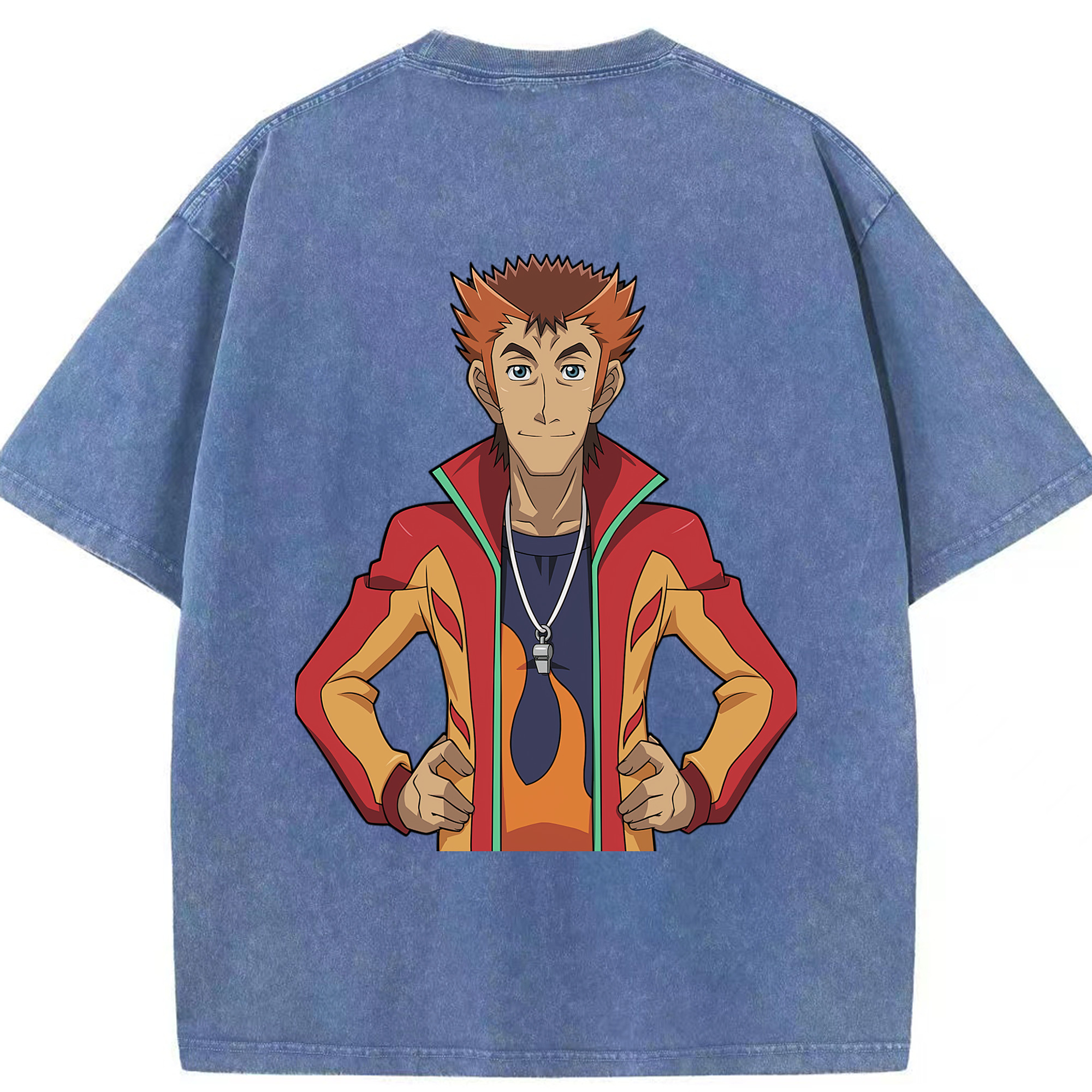 （画像用） 遊☆戯☆王 Yu-Gi-Oh! 綿100% ヴィンテージ風 半袖Tシャツ（背面プリント）