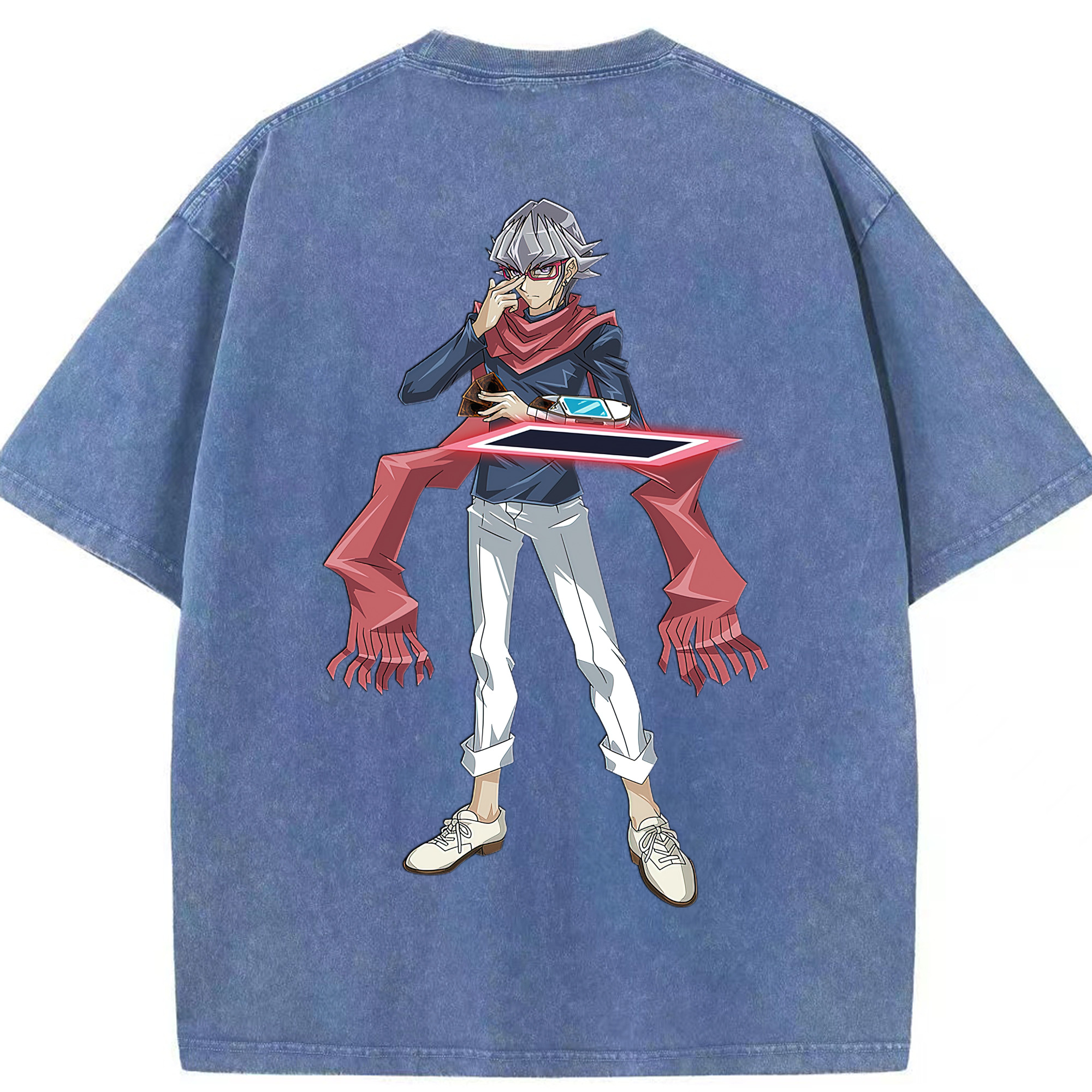 （画像用） 遊☆戯☆王 Yu-Gi-Oh! 綿100% ヴィンテージ風 半袖Tシャツ（背面プリント）