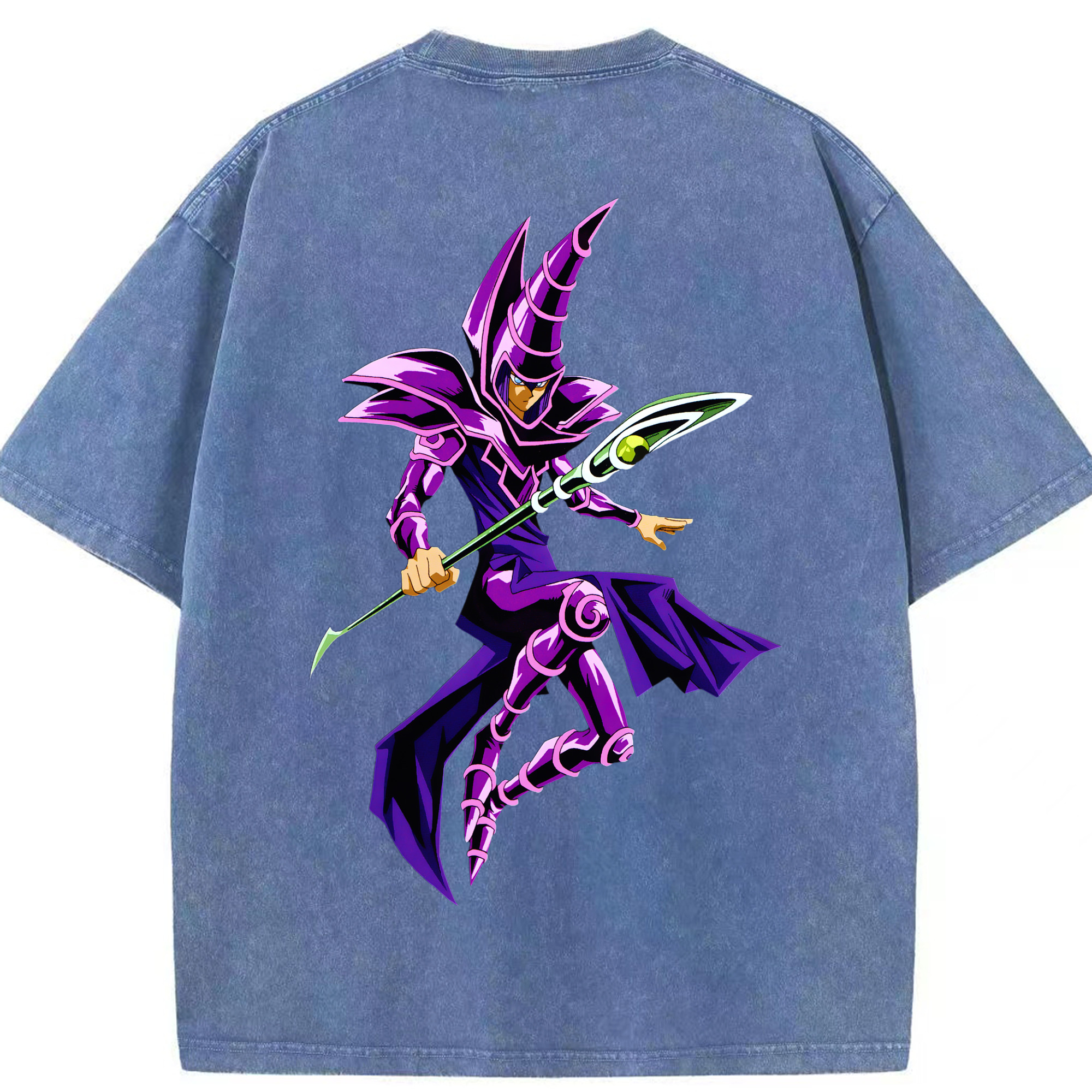 （画像用） 遊☆戯☆王 Yu-Gi-Oh! 綿100% ヴィンテージ風 半袖Tシャツ（背面プリント）