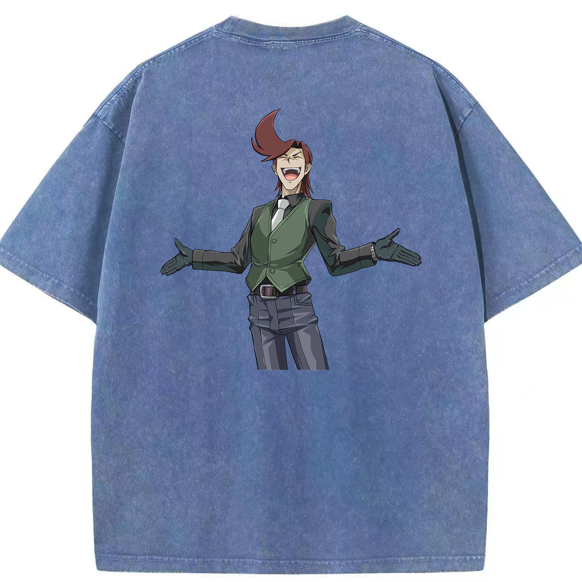 （画像用） 遊☆戯☆王 Yu-Gi-Oh! 綿100% ヴィンテージ風 半袖Tシャツ（背面プリント）
