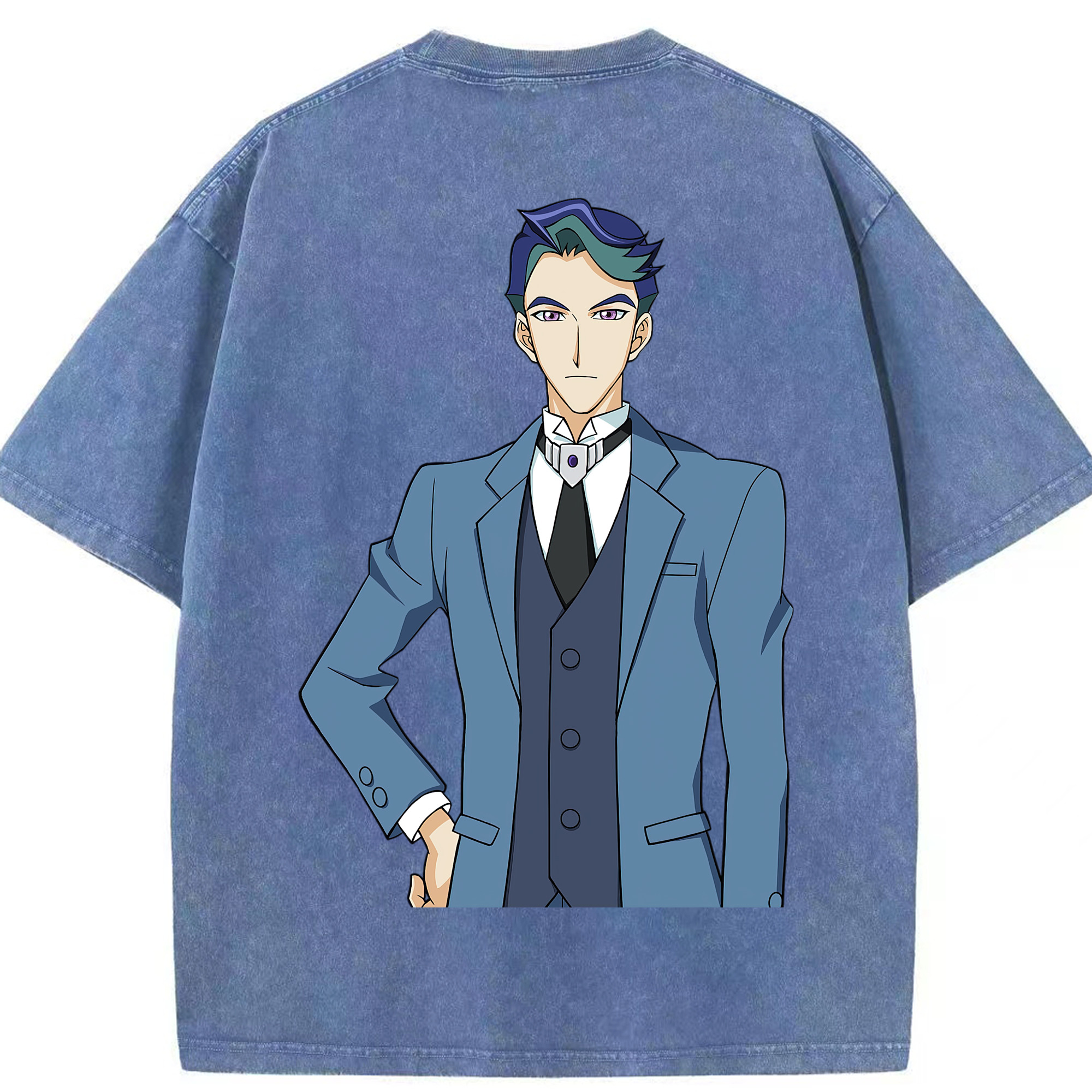 （画像用） 遊☆戯☆王 Yu-Gi-Oh! 綿100% ヴィンテージ風 半袖Tシャツ（背面プリント）