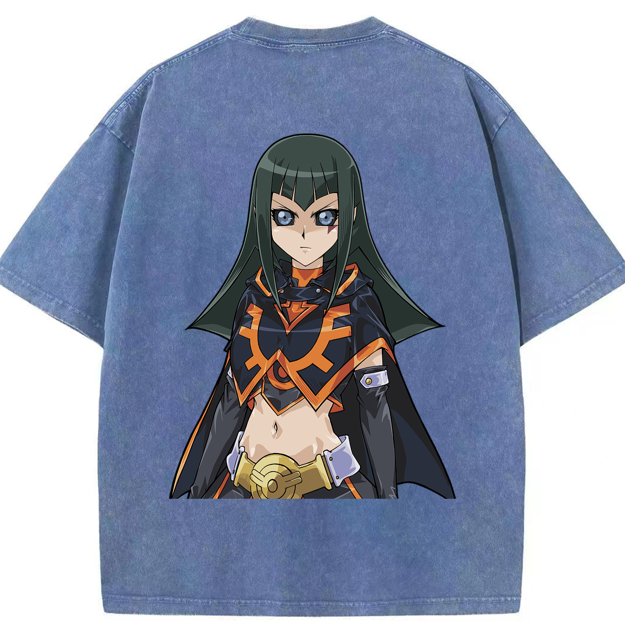 （画像用） 遊☆戯☆王 Yu-Gi-Oh! 綿100% ヴィンテージ風 半袖Tシャツ（背面プリント）