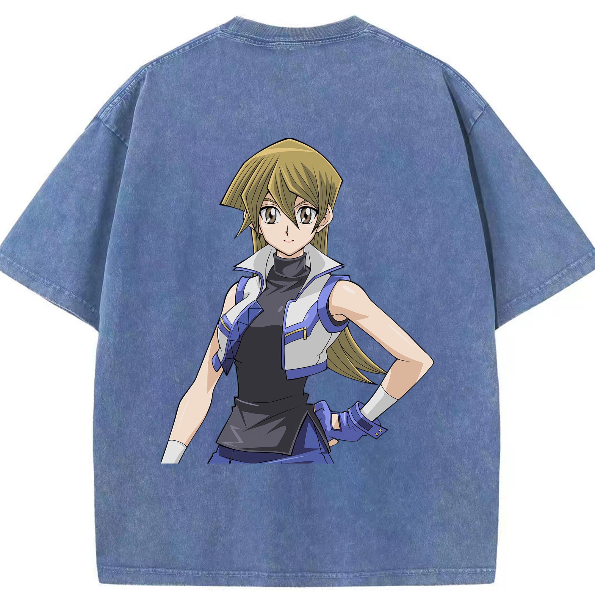 （画像用） 遊☆戯☆王 Yu-Gi-Oh! 綿100% ヴィンテージ風 半袖Tシャツ（背面プリント）