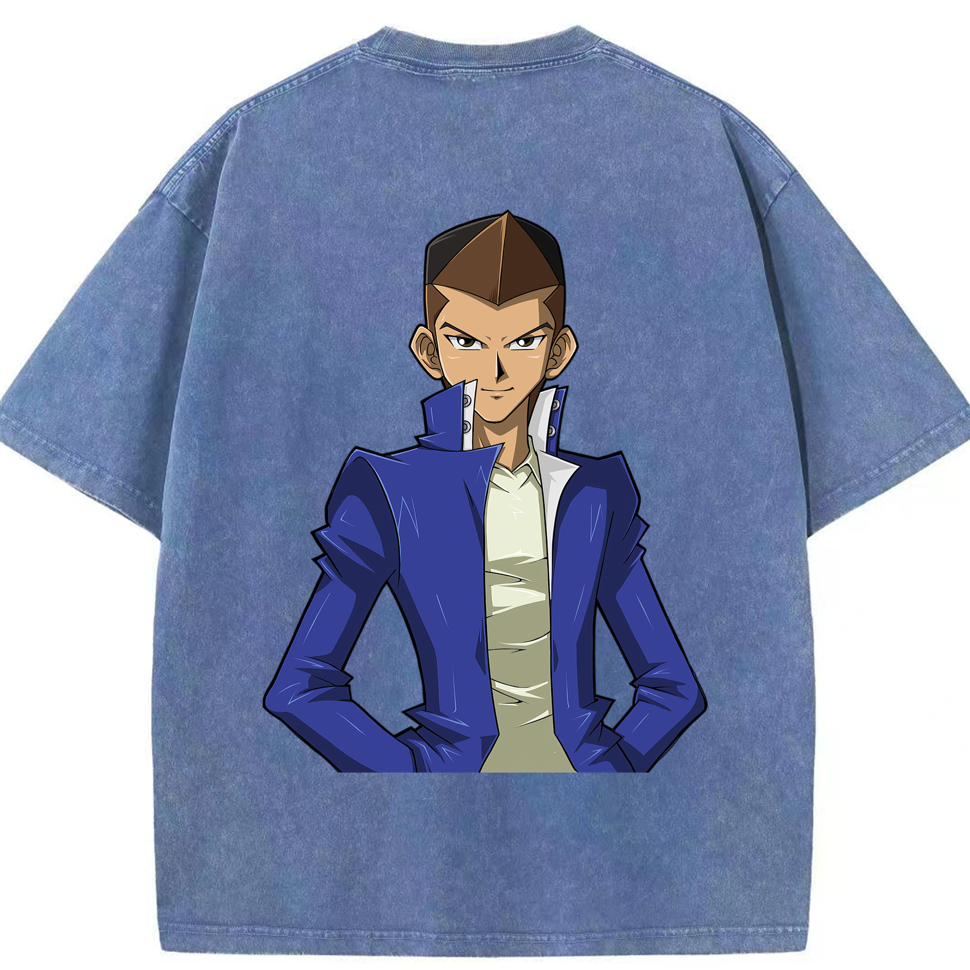 （画像用） 遊☆戯☆王 Yu-Gi-Oh! 綿100% ヴィンテージ風 半袖Tシャツ（背面プリント）