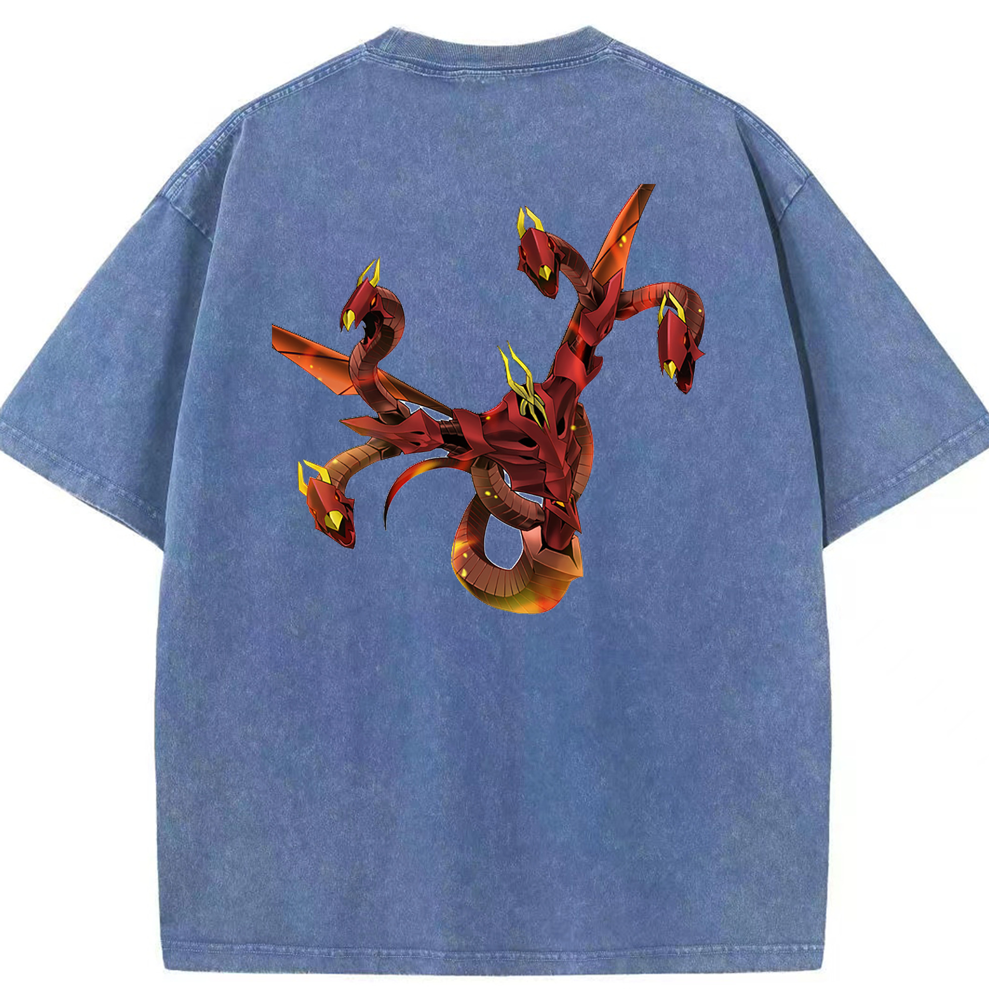 （画像用） 遊☆戯☆王 Yu-Gi-Oh! 綿100% ヴィンテージ風 半袖Tシャツ（背面プリント）