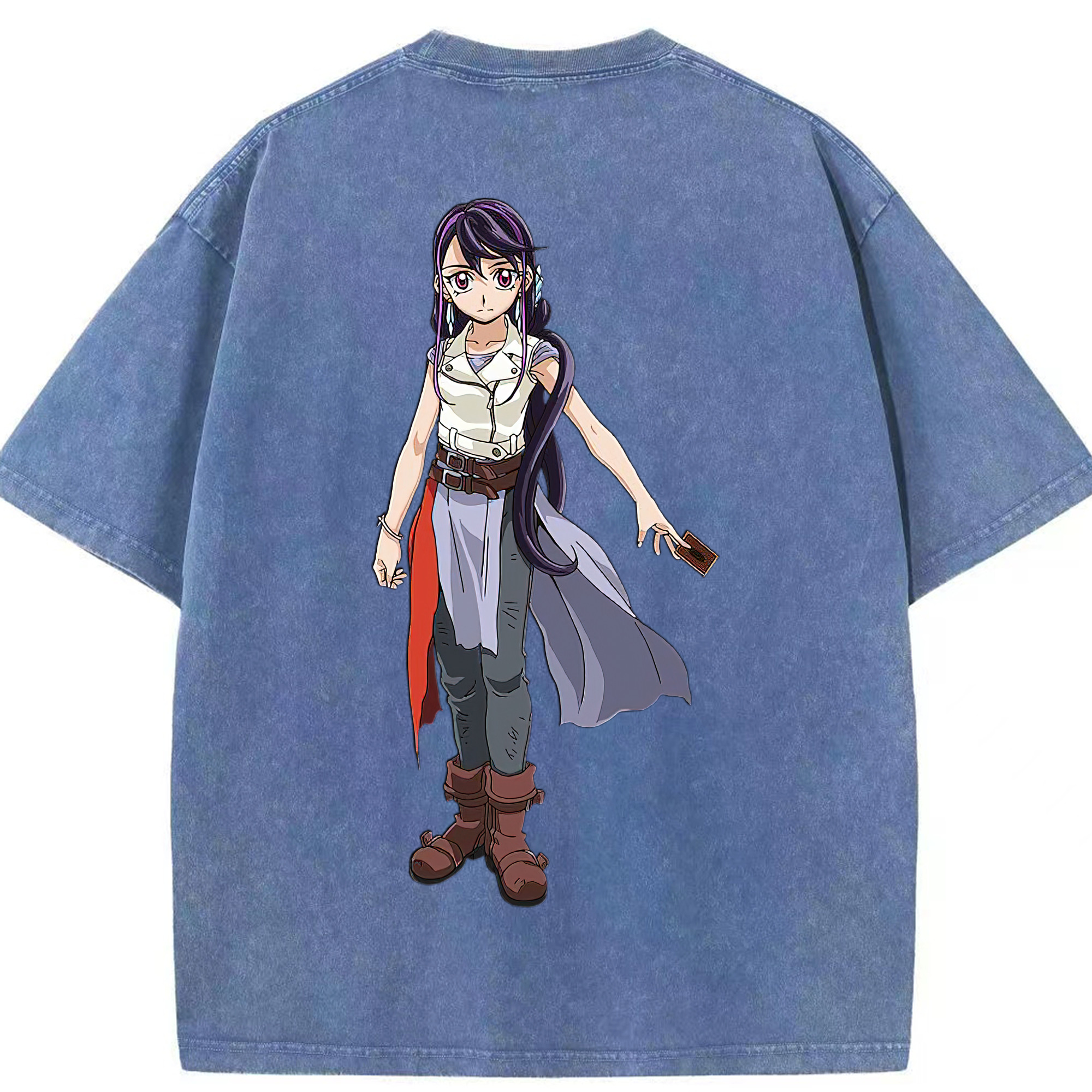（画像用） 遊☆戯☆王 Yu-Gi-Oh! 綿100% ヴィンテージ風 半袖Tシャツ（背面プリント）