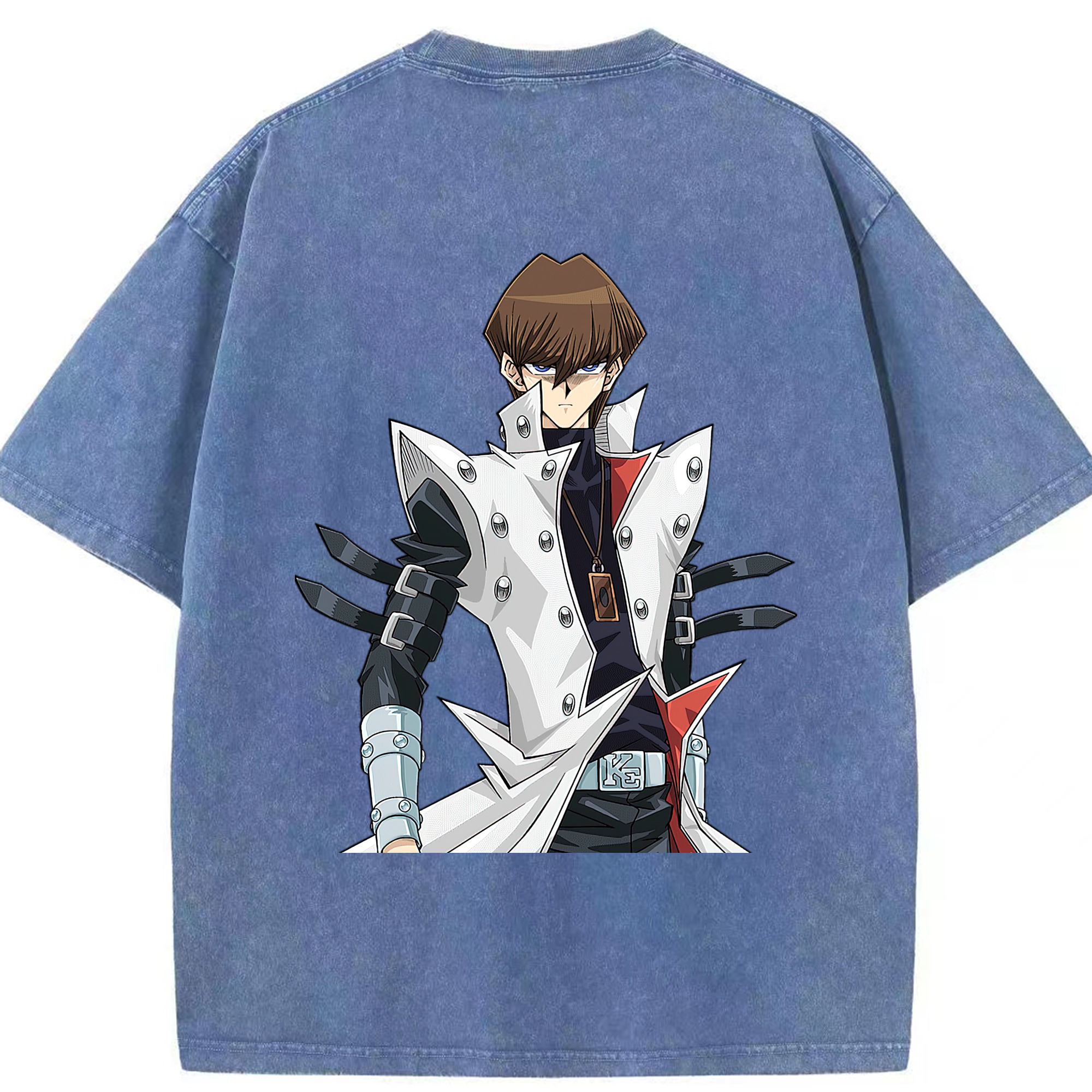 （画像用） 遊☆戯☆王 Yu-Gi-Oh! 綿100% ヴィンテージ風 半袖Tシャツ（背面プリント）