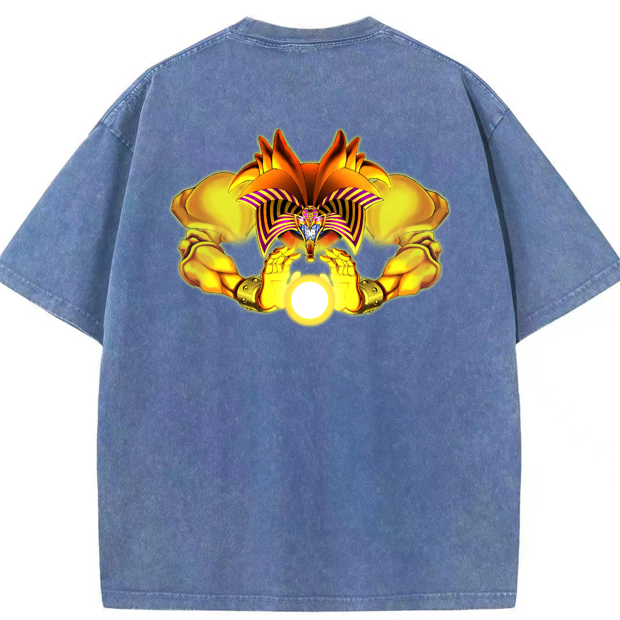 （画像用） 遊☆戯☆王 Yu-Gi-Oh! 綿100% ヴィンテージ風 半袖Tシャツ（背面プリント）