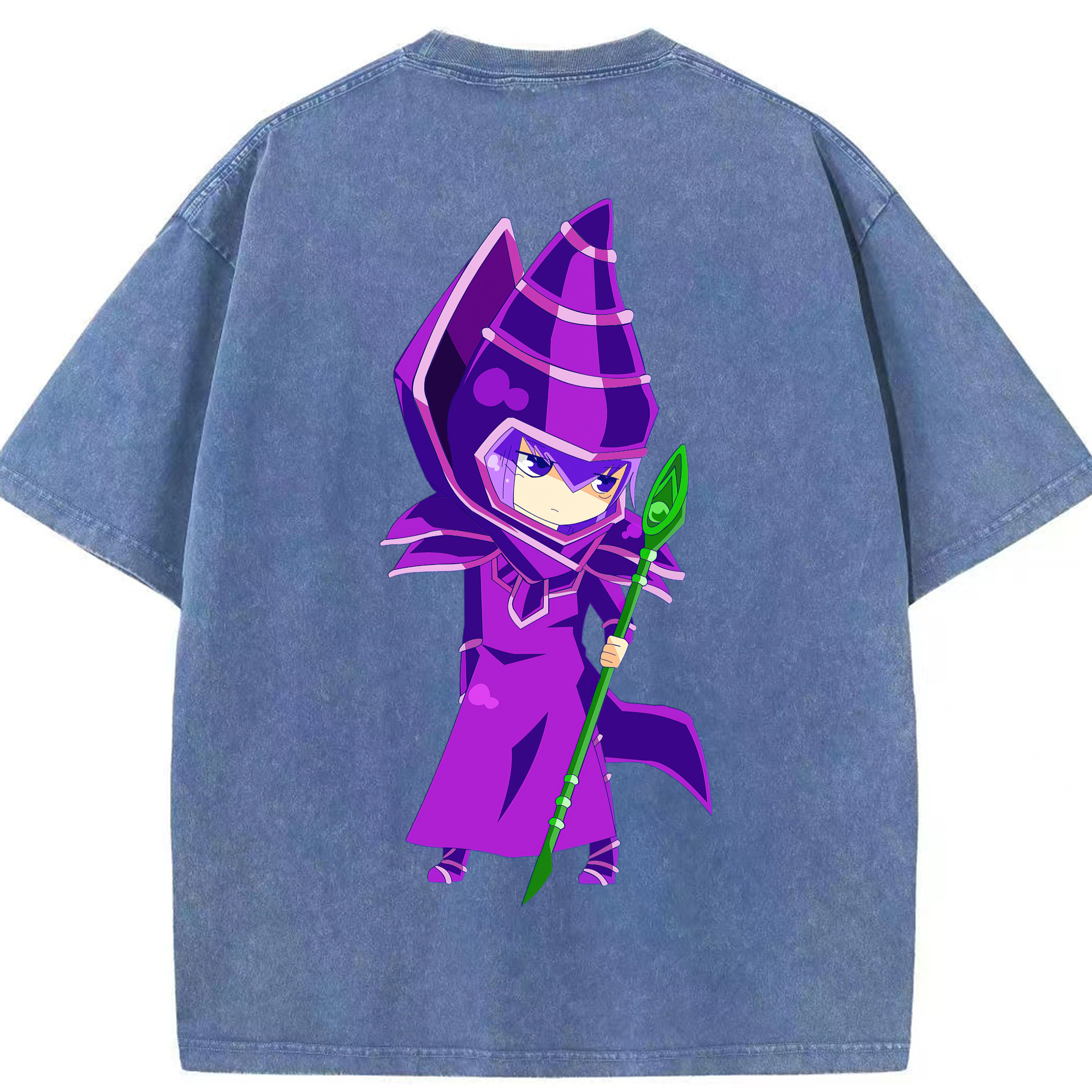 （画像用） 遊☆戯☆王 Yu-Gi-Oh! 綿100% ヴィンテージ風 半袖Tシャツ（背面プリント）