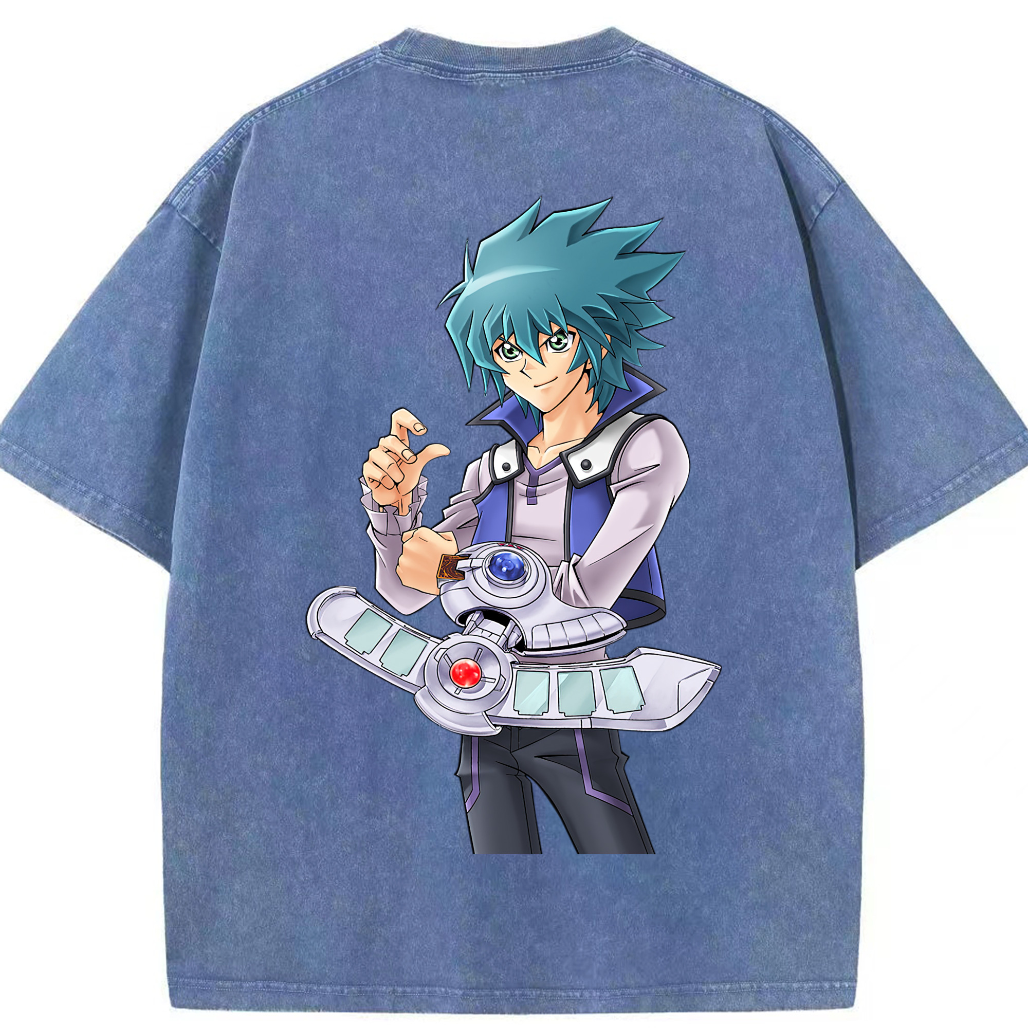 （画像用） 遊☆戯☆王 Yu-Gi-Oh! 綿100% ヴィンテージ風 半袖Tシャツ（背面プリント）