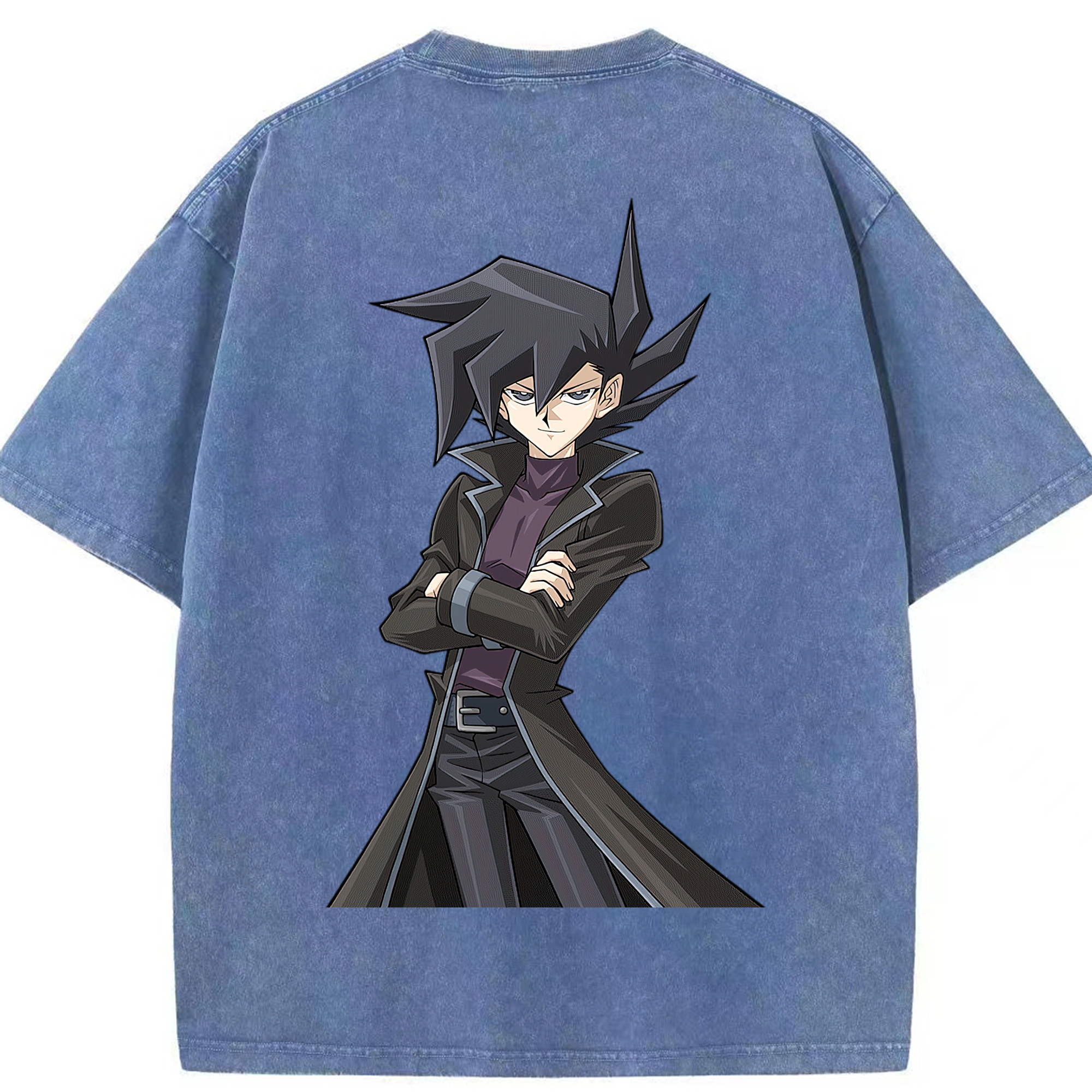 （画像用） 遊☆戯☆王 Yu-Gi-Oh! 綿100% ヴィンテージ風 半袖Tシャツ（背面プリント）