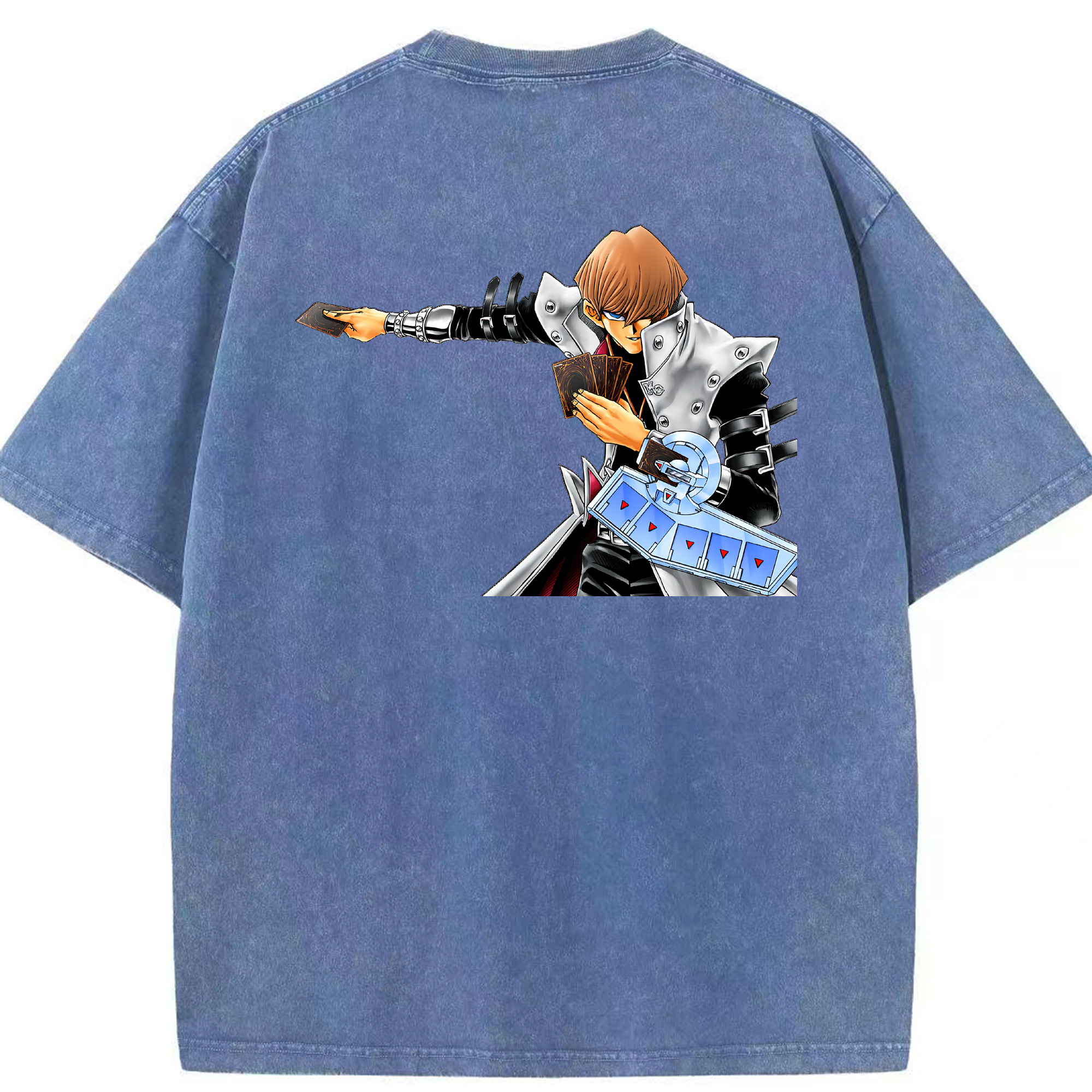 （画像用） 遊☆戯☆王 Yu-Gi-Oh! 綿100% ヴィンテージ風 半袖Tシャツ（背面プリント）