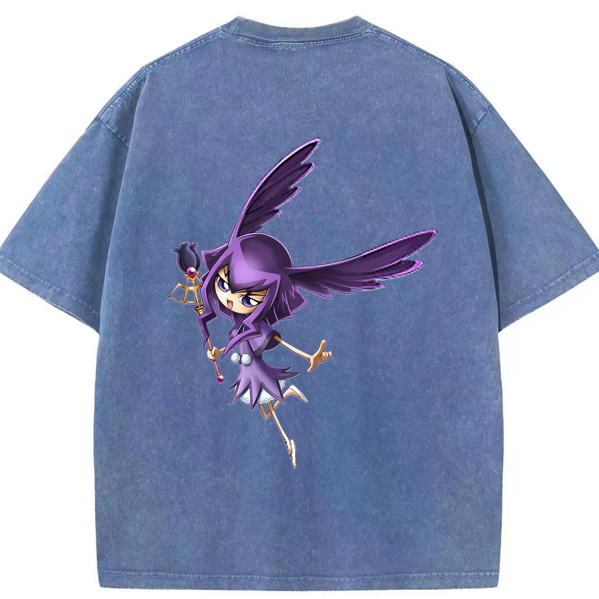 （画像用） 遊☆戯☆王 Yu-Gi-Oh! 綿100% ヴィンテージ風 半袖Tシャツ（背面プリント）