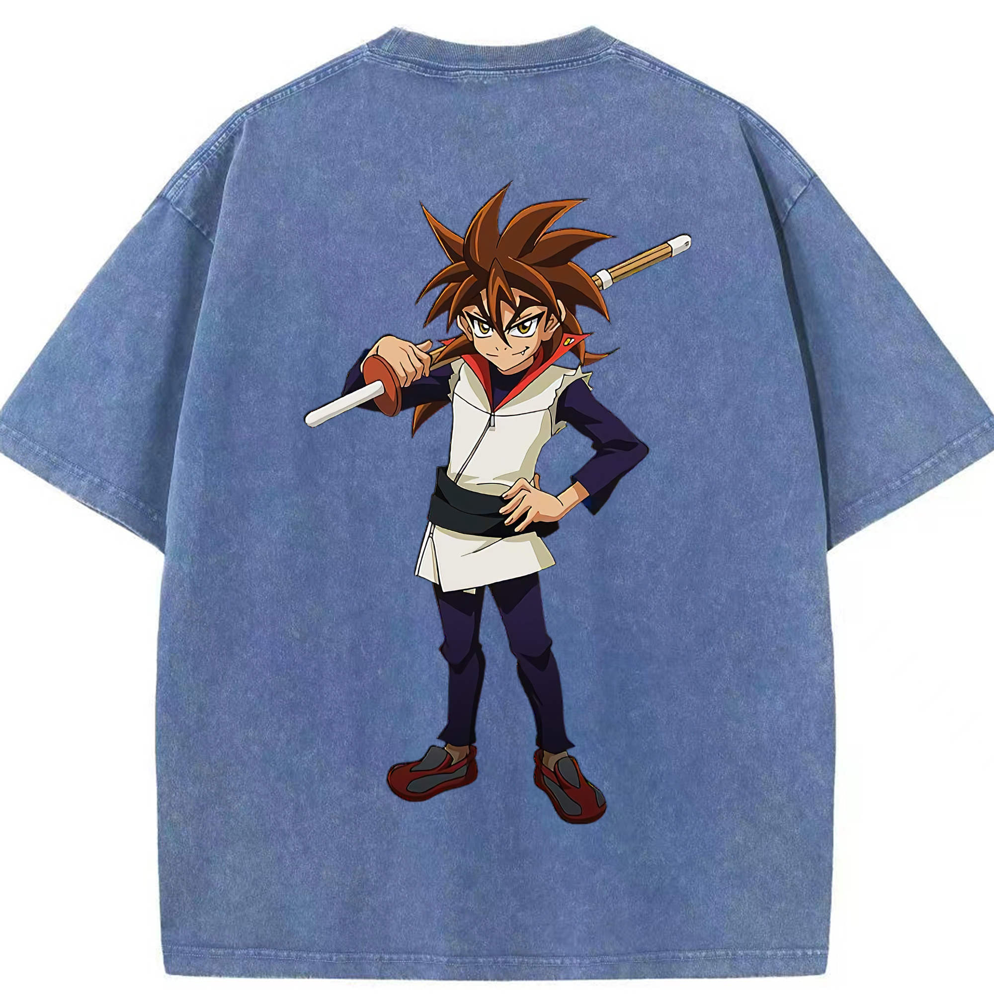 （画像用） 遊☆戯☆王 Yu-Gi-Oh! 綿100% ヴィンテージ風 半袖Tシャツ（背面プリント）
