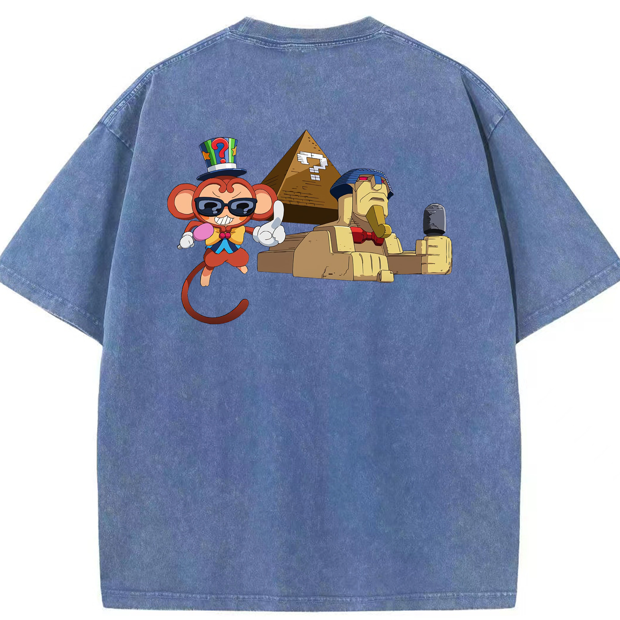 （画像用） 遊☆戯☆王 Yu-Gi-Oh! 綿100% ヴィンテージ風 半袖Tシャツ（背面プリント）