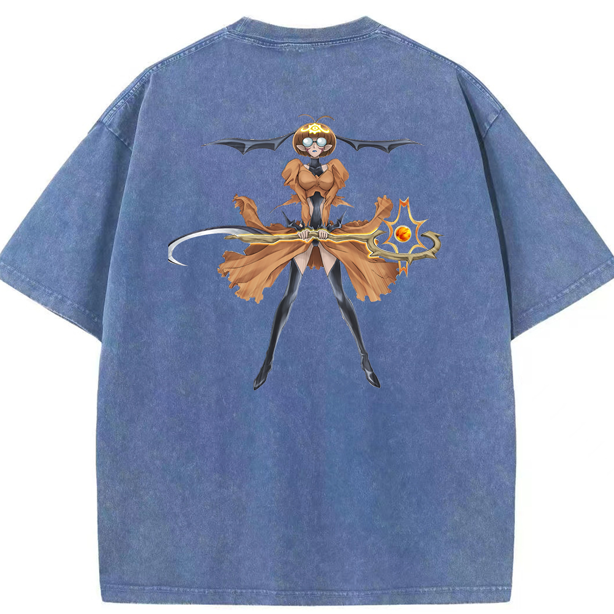 （画像用） 遊☆戯☆王 Yu-Gi-Oh! 綿100% ヴィンテージ風 半袖Tシャツ（背面プリント）
