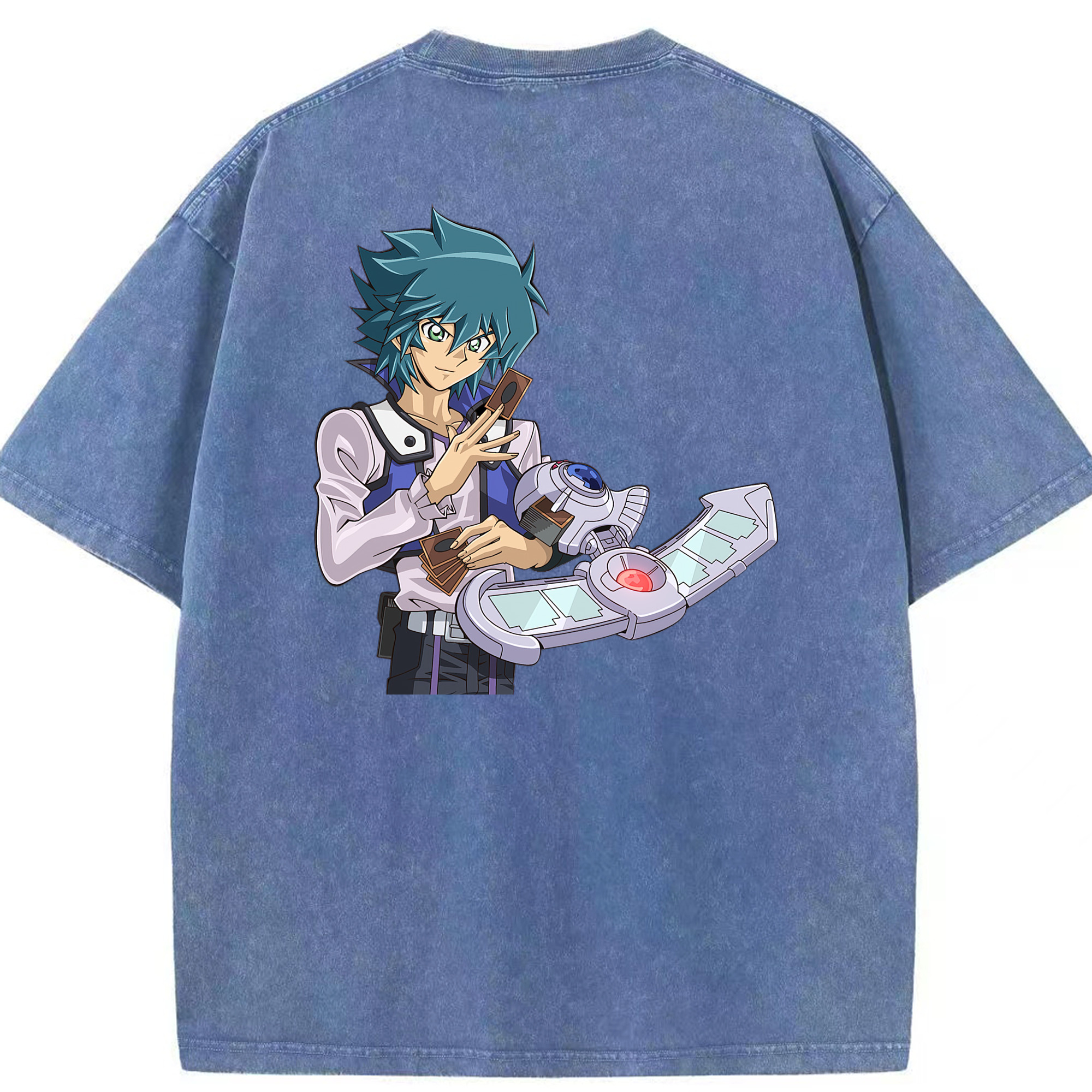 （画像用） 遊☆戯☆王 Yu-Gi-Oh! 綿100% ヴィンテージ風 半袖Tシャツ（背面プリント）