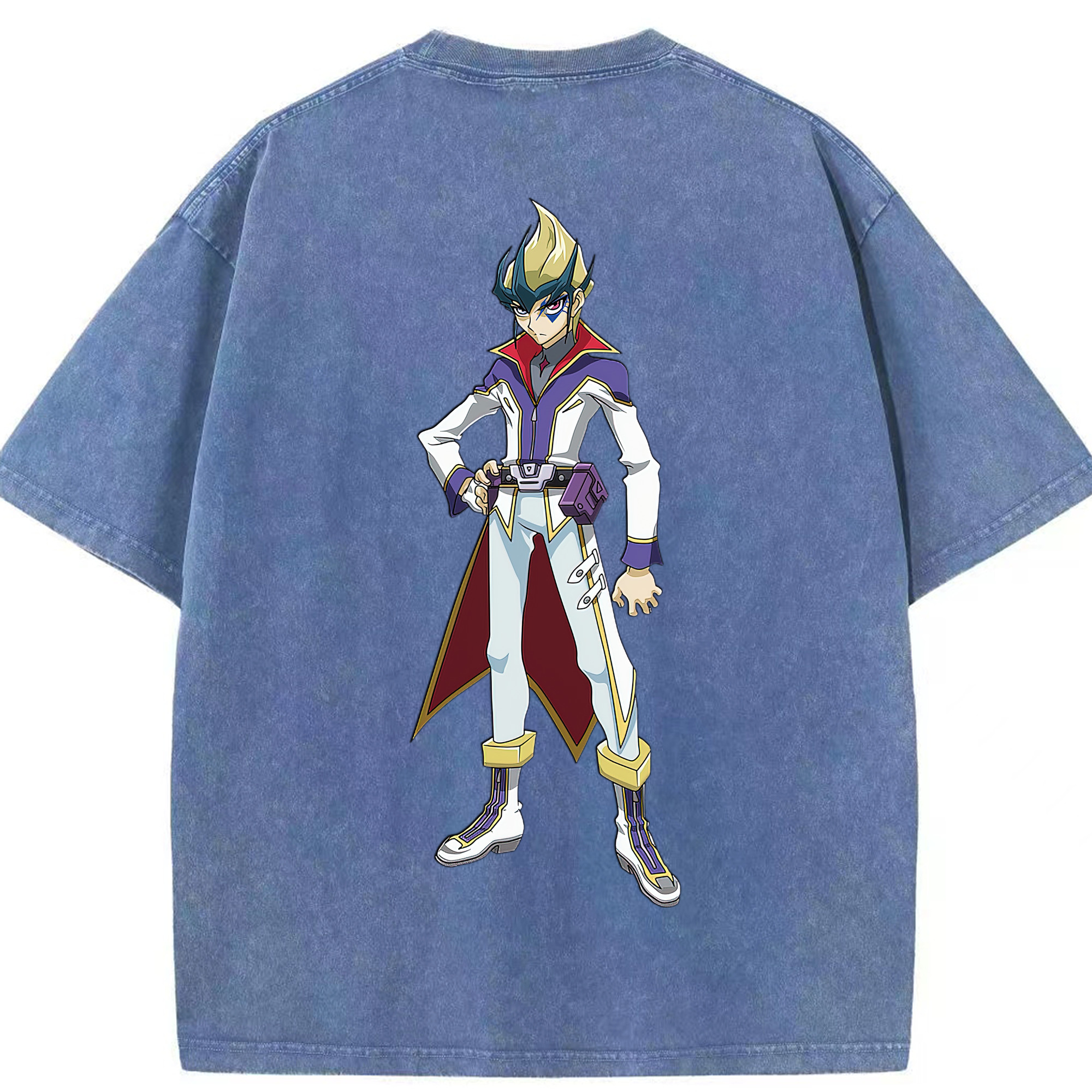 （画像用） 遊☆戯☆王 Yu-Gi-Oh! 綿100% ヴィンテージ風 半袖Tシャツ（背面プリント）