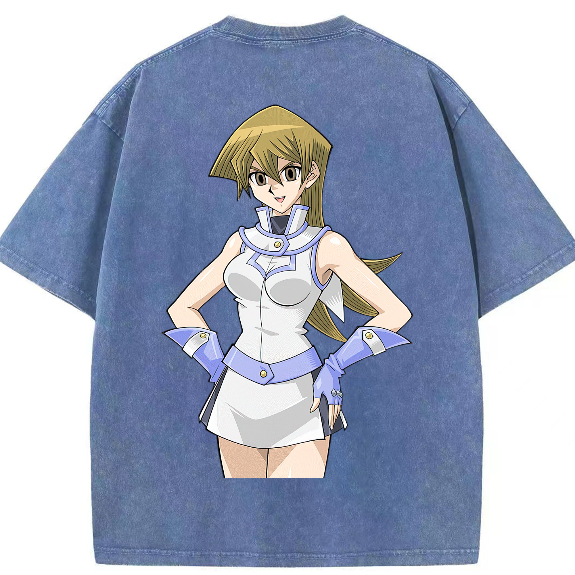 （画像用） 遊☆戯☆王 Yu-Gi-Oh! 綿100% ヴィンテージ風 半袖Tシャツ（背面プリント）