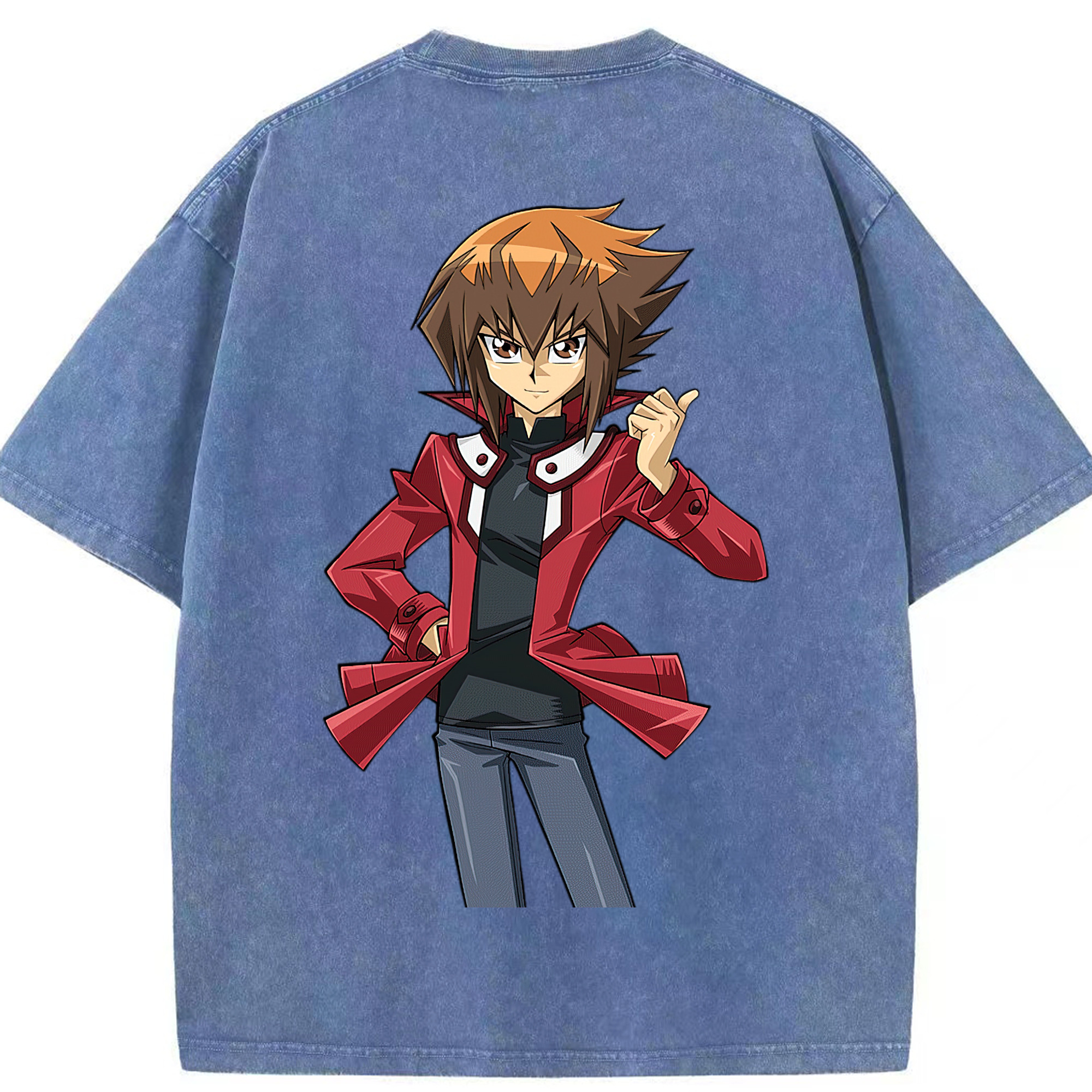 （画像用） 遊☆戯☆王 Yu-Gi-Oh! 綿100% ヴィンテージ風 半袖Tシャツ（背面プリント）