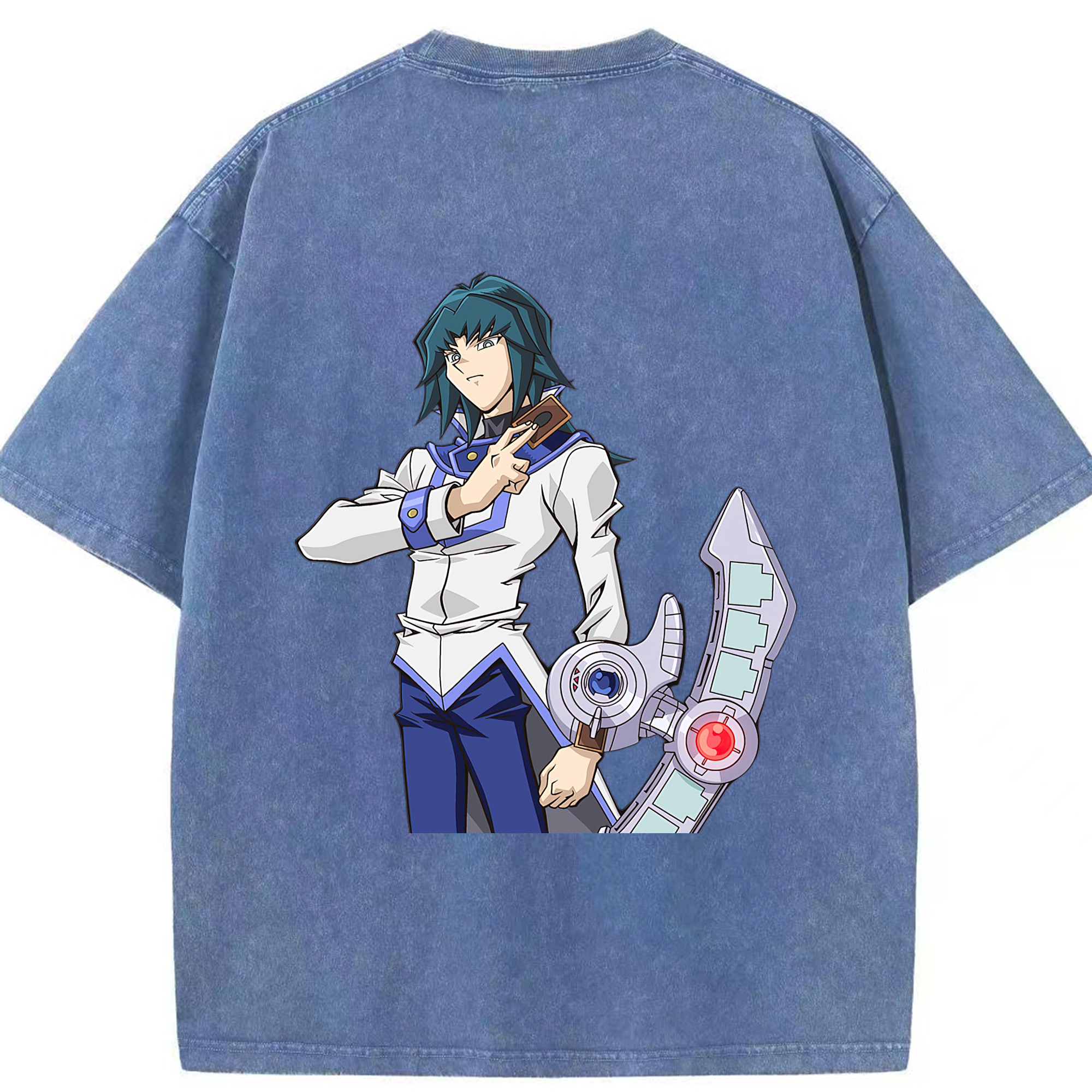 （画像用） 遊☆戯☆王 Yu-Gi-Oh! 綿100% ヴィンテージ風 半袖Tシャツ（背面プリント）