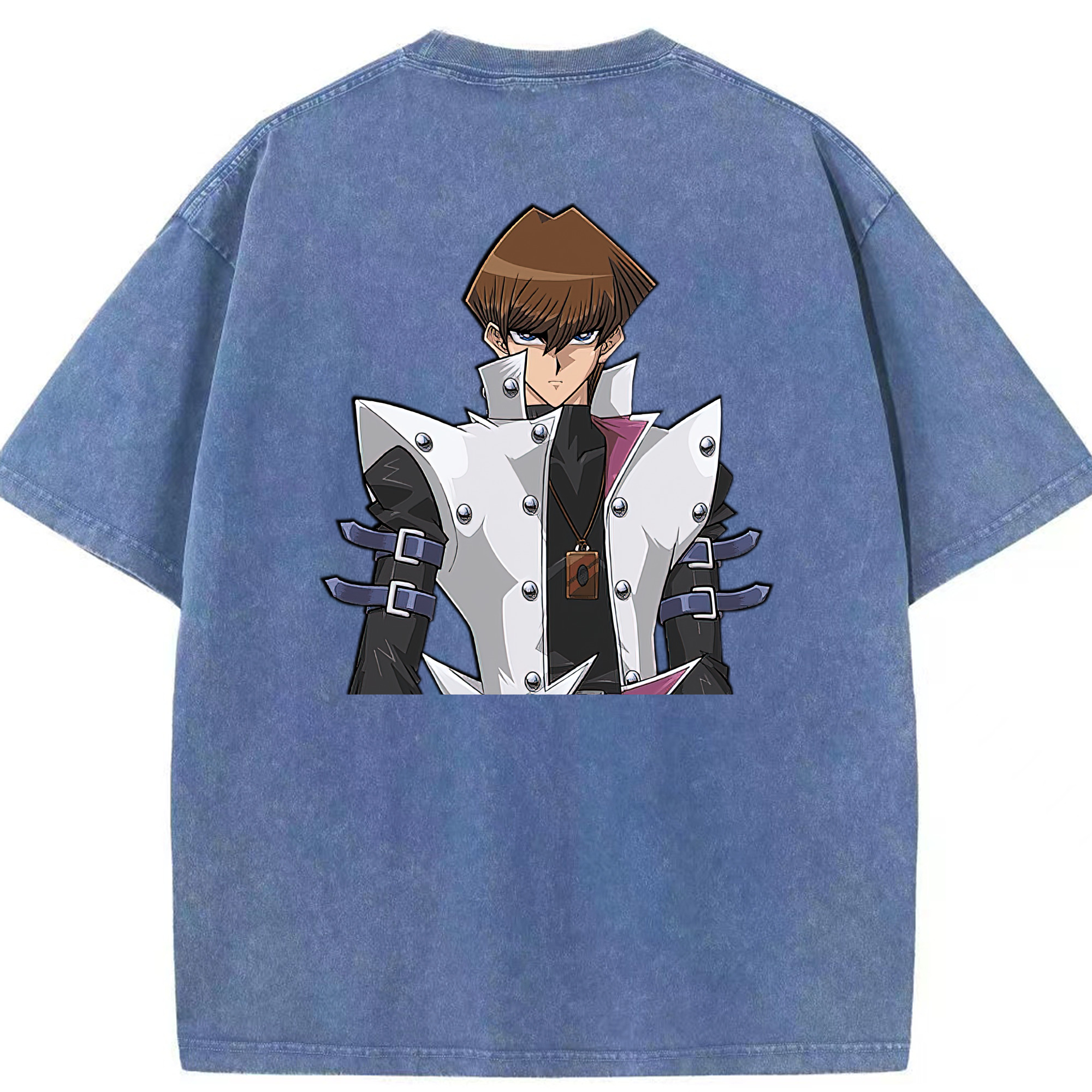 （画像用） 遊☆戯☆王 Yu-Gi-Oh! 綿100% ヴィンテージ風 半袖Tシャツ（背面プリント）
