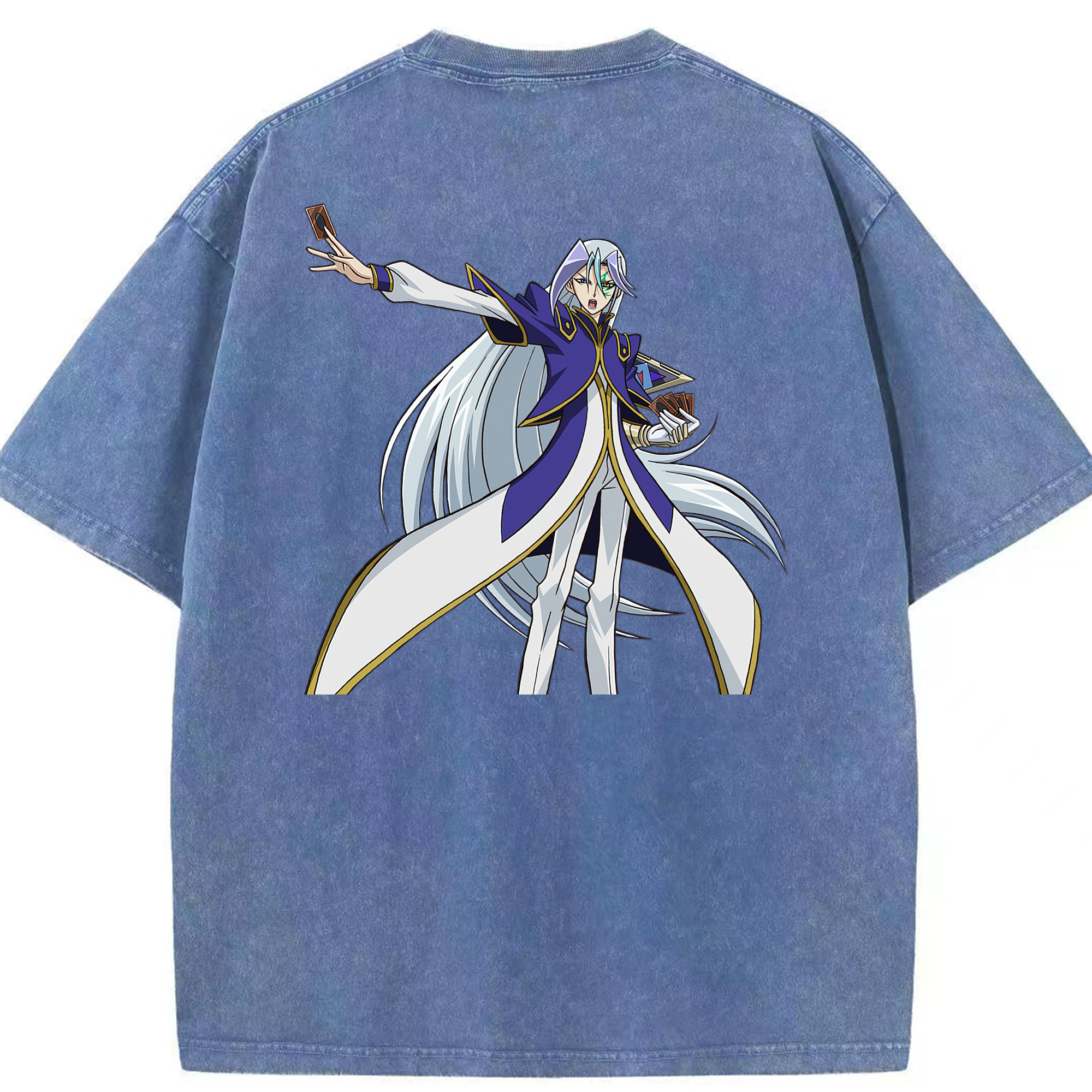 （画像用） 遊☆戯☆王 Yu-Gi-Oh! 綿100% ヴィンテージ風 半袖Tシャツ（背面プリント）