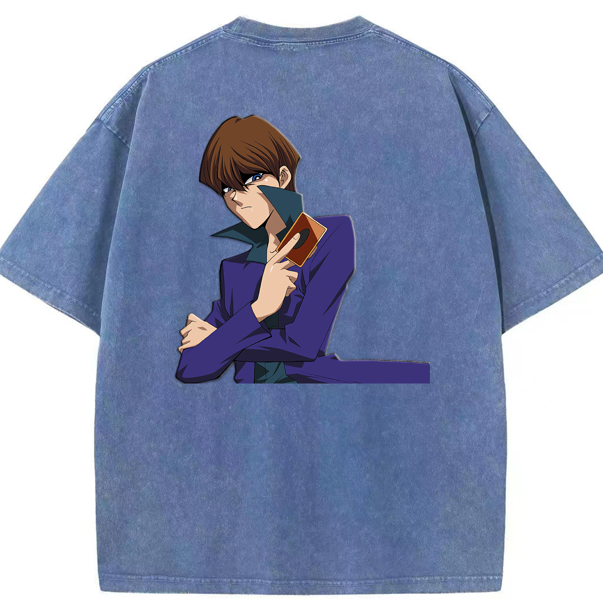（画像用） 遊☆戯☆王 Yu-Gi-Oh! 綿100% ヴィンテージ風 半袖Tシャツ（背面プリント）