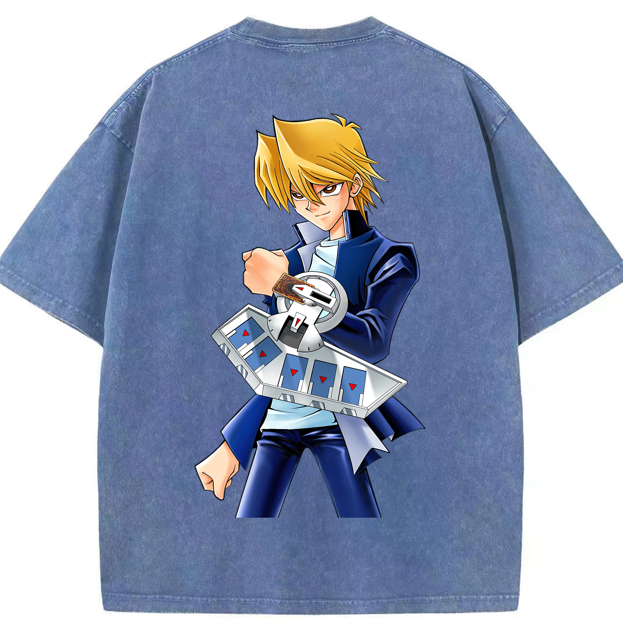 （画像用） 遊☆戯☆王 Yu-Gi-Oh! 綿100% ヴィンテージ風 半袖Tシャツ（背面プリント）